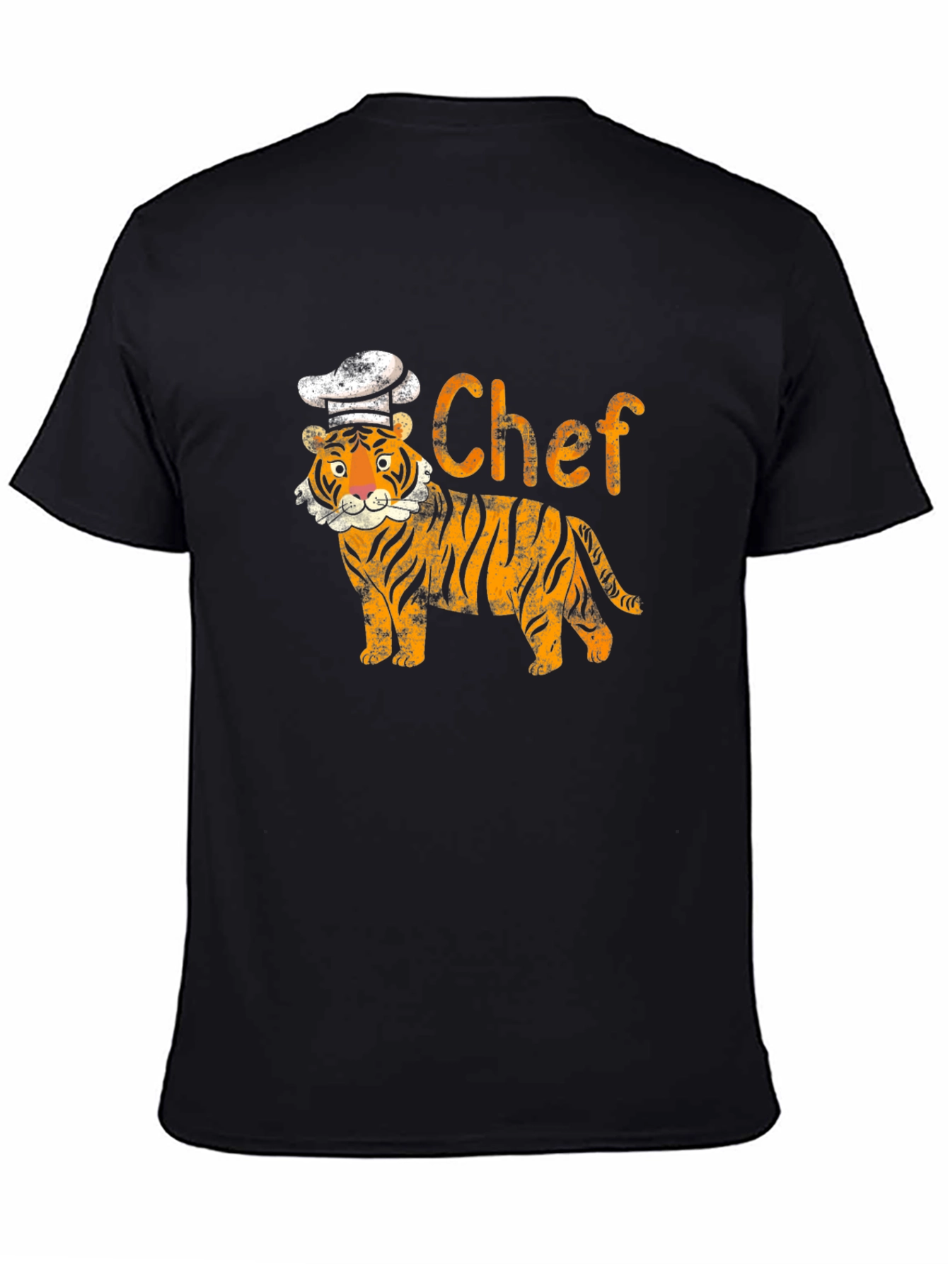 Tiger Chef Graphic T-Shirt - Cool Animal Print Tee