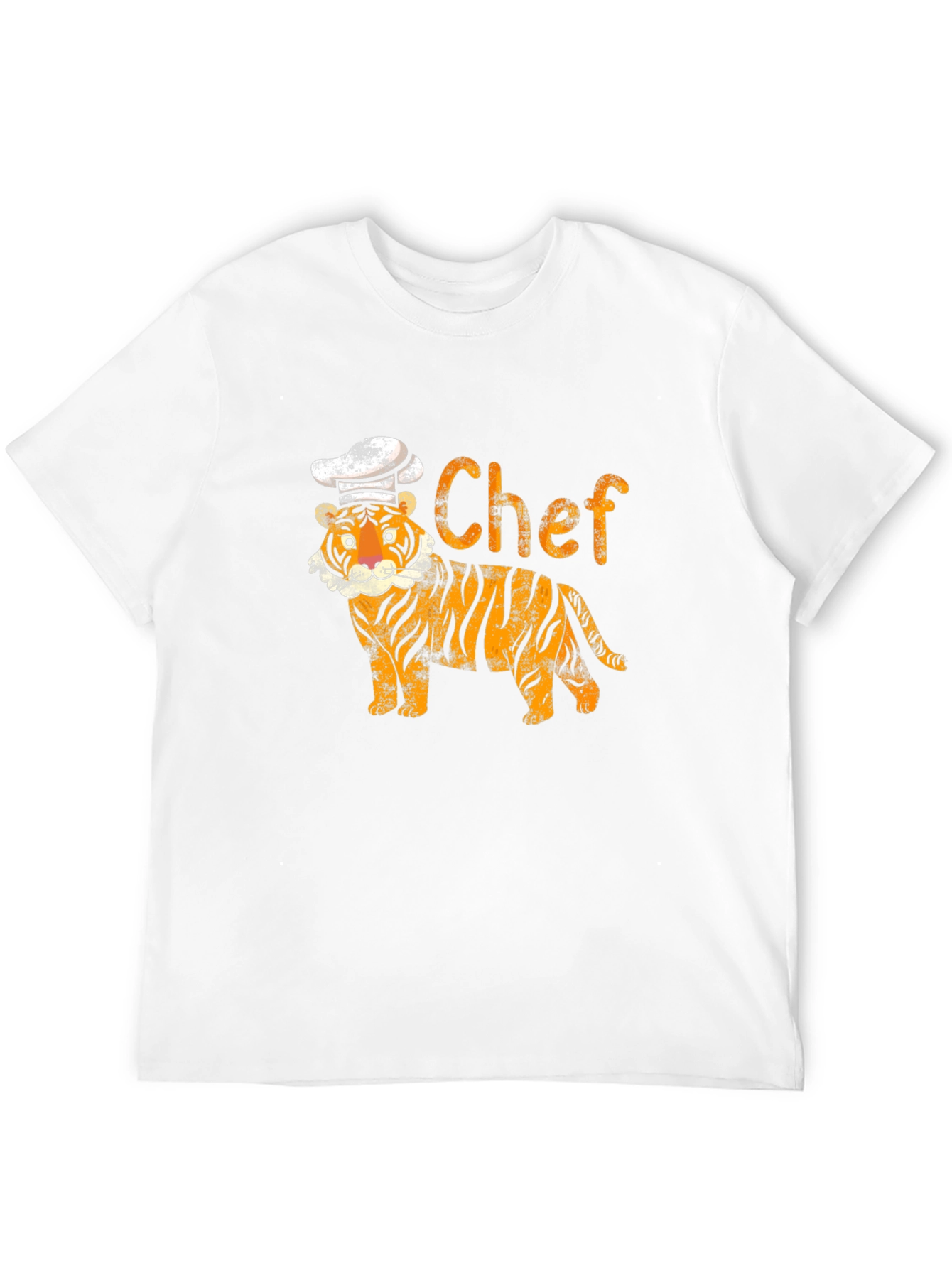 Tiger Chef Graphic T-Shirt - Cool Animal Print Tee