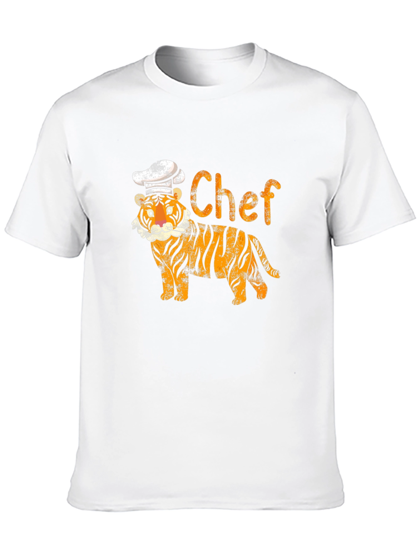Tiger Chef Graphic T-Shirt - Cool Animal Print Tee