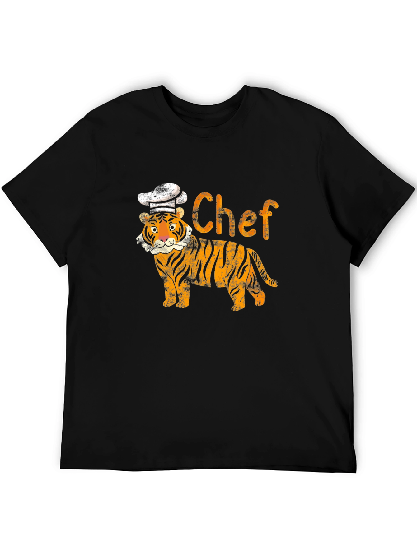 Tiger Chef Graphic T-Shirt - Cool Animal Print Tee