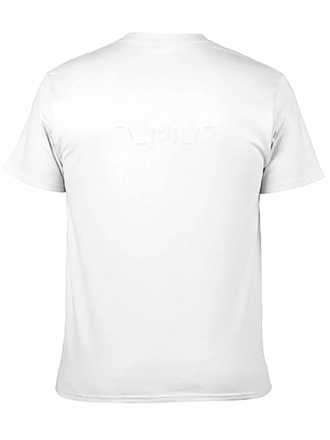 Shrugging Emoticon Graphic T-Shirt - Black