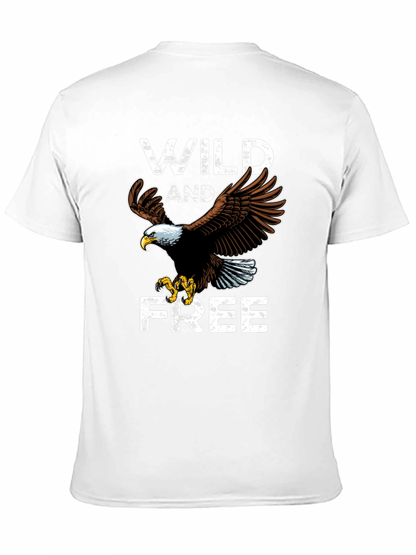 Wild and Free Eagle Graphic Tee - Black