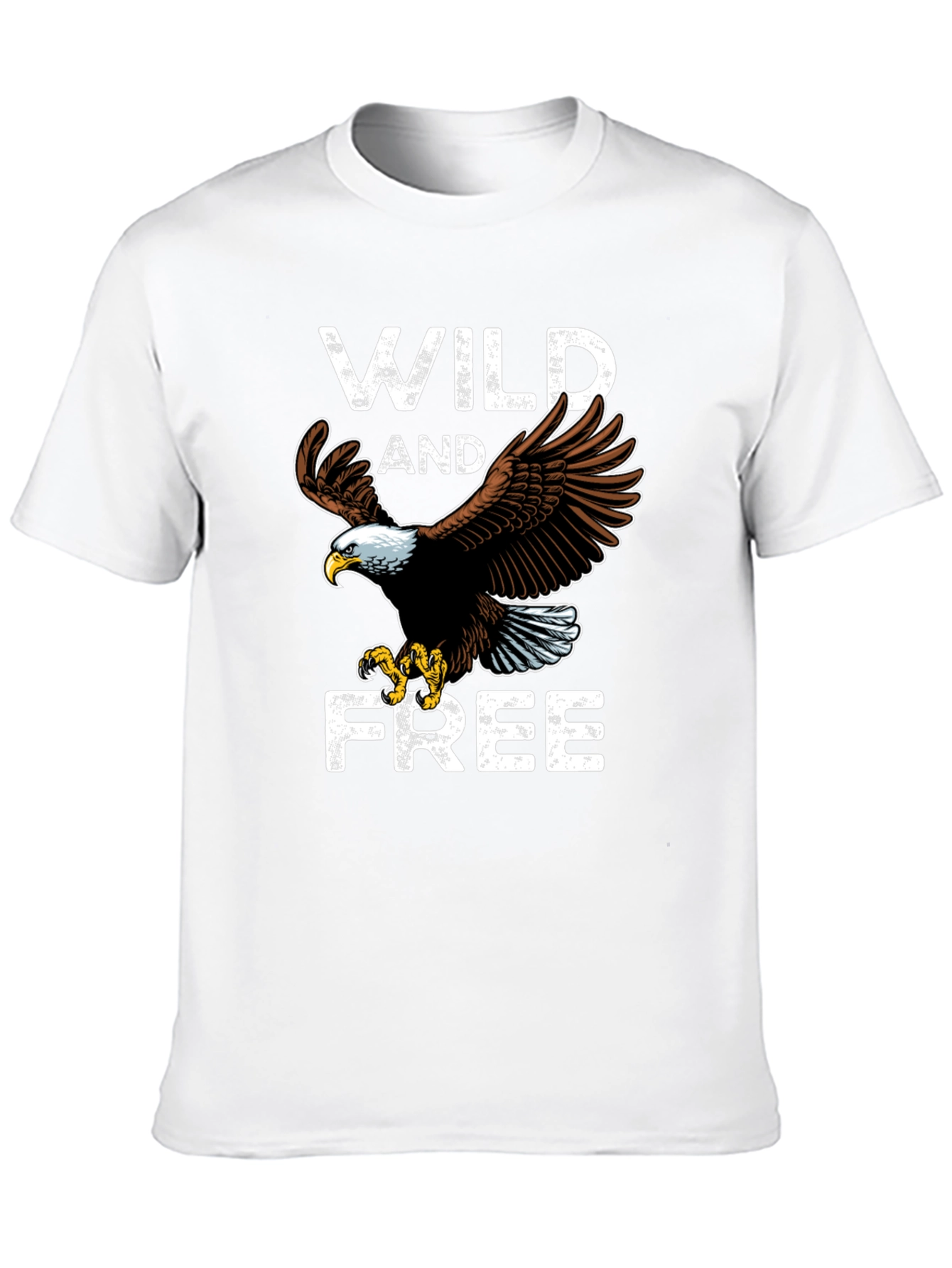 Wild and Free Eagle Graphic Tee - Black