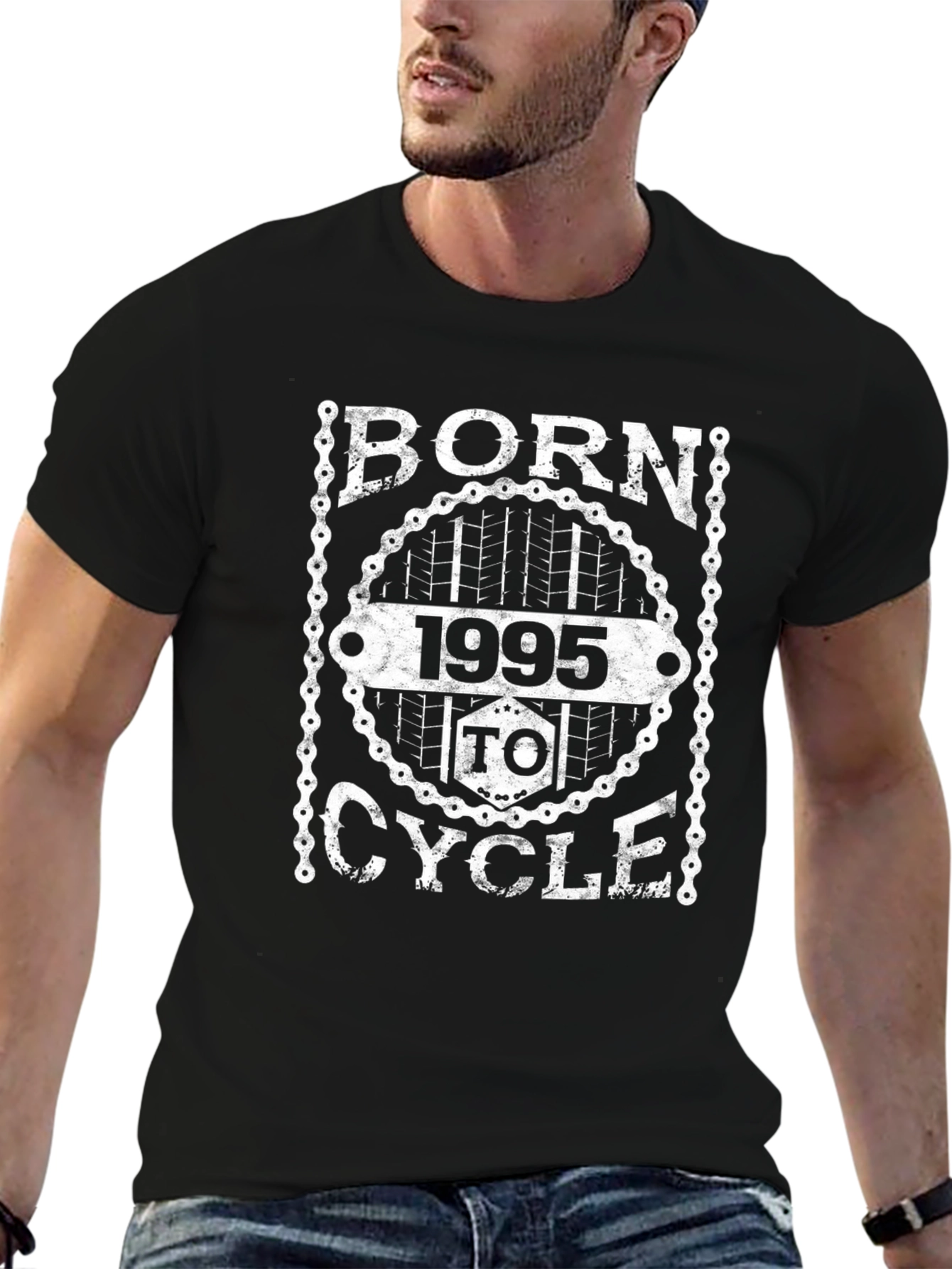 Born 1995 to Cycle Graphic Tee - Black