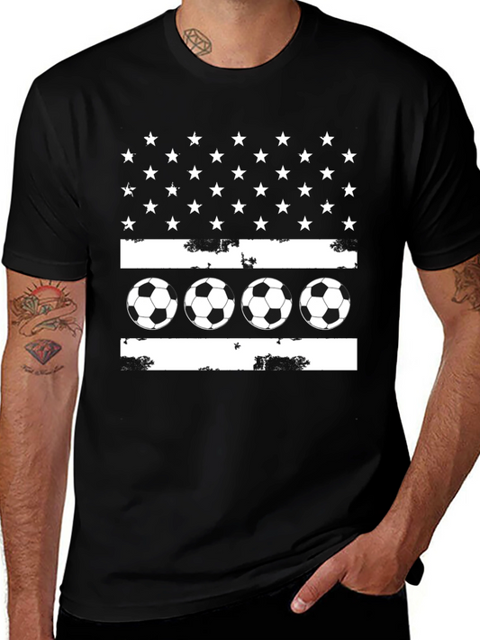 Soccer American Flag T-Shirt
