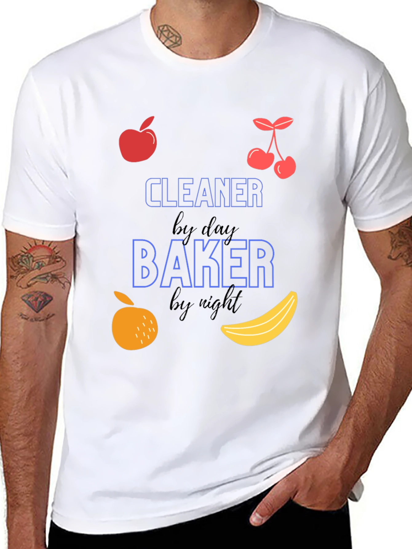 Cleaner by Day Baker by Night Black T-Shirt