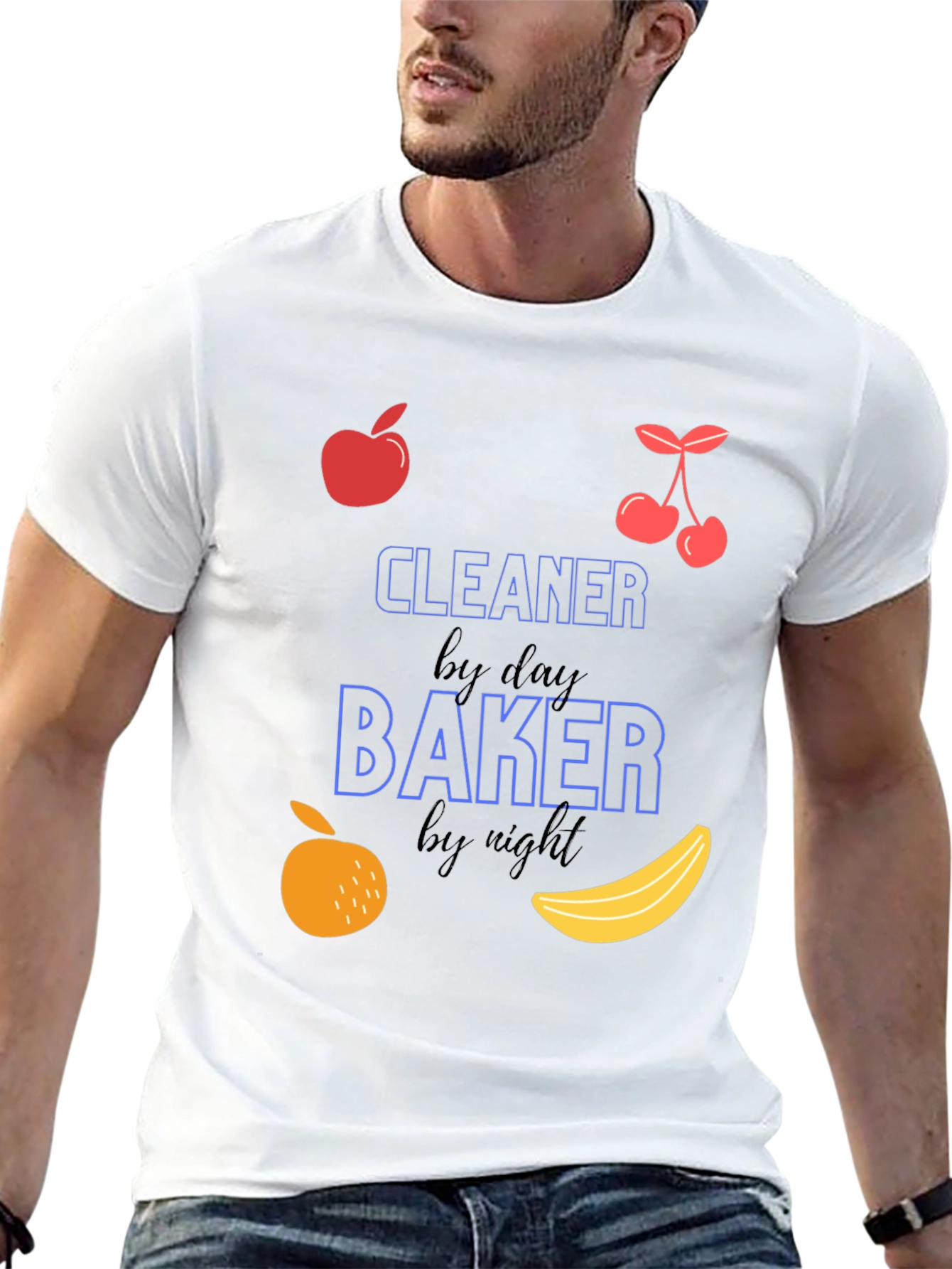 Cleaner by Day Baker by Night Black T-Shirt