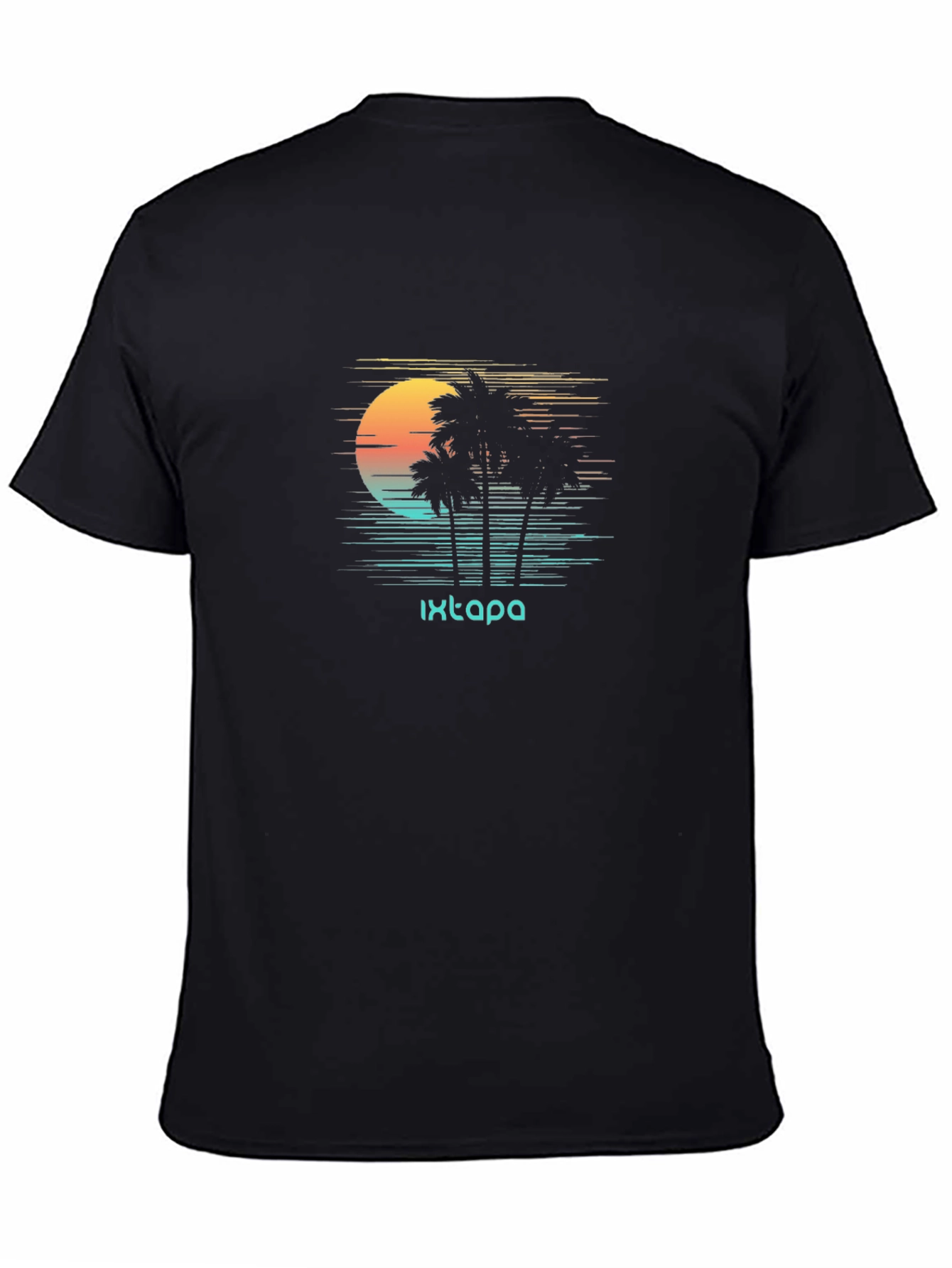 Ixtapa Retro Palm Sunset Tee