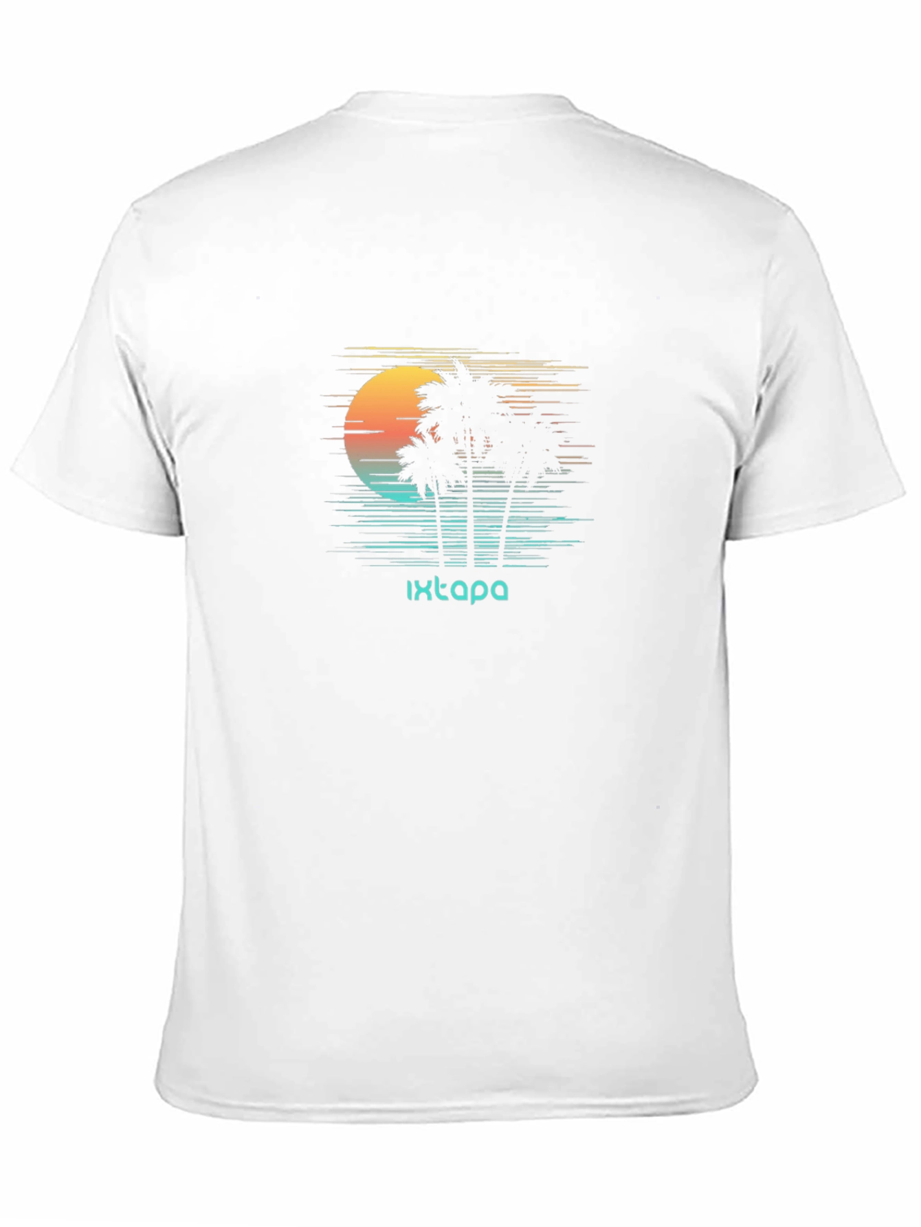 Ixtapa Retro Palm Sunset Tee