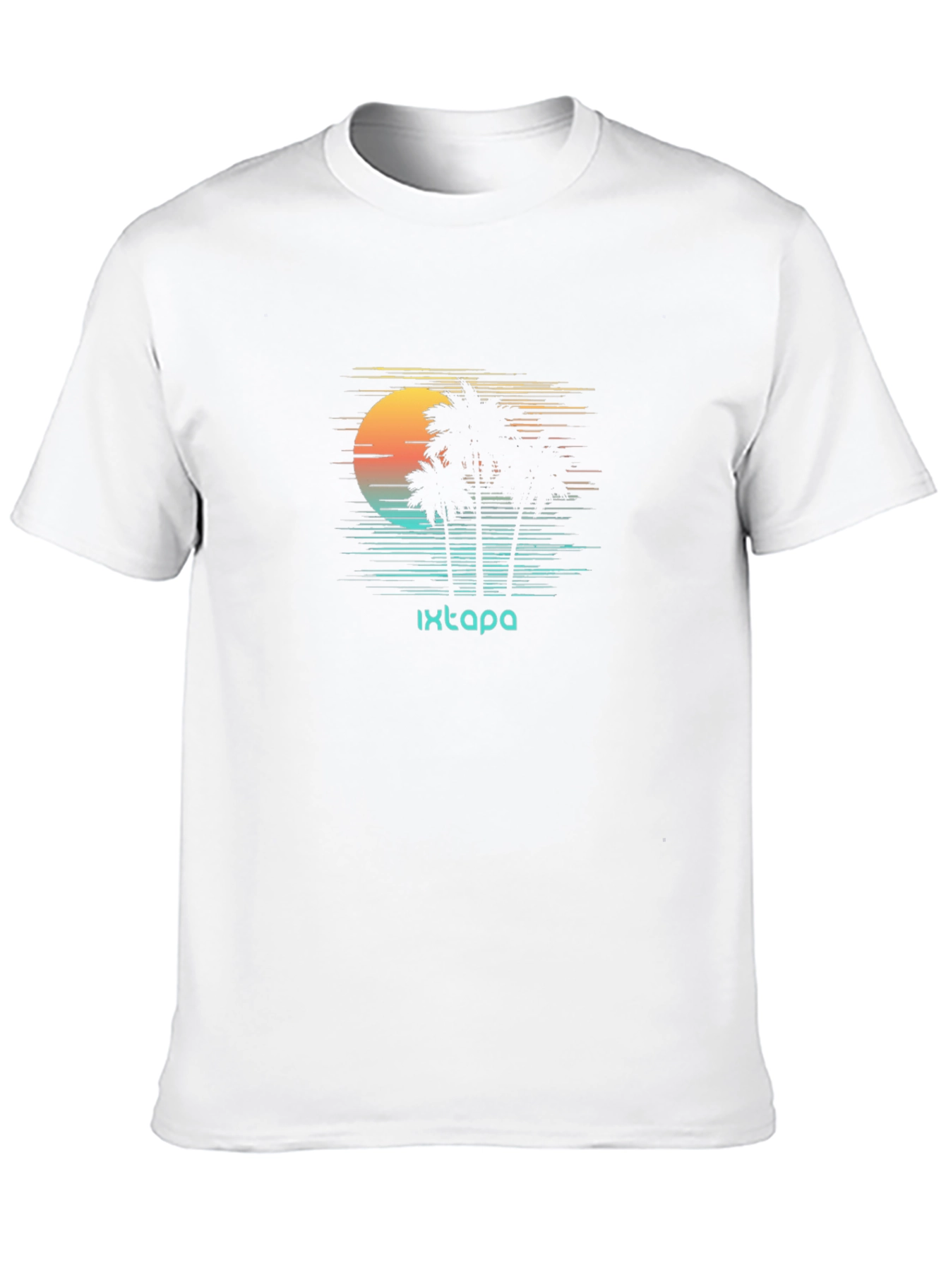 Ixtapa Retro Palm Sunset Tee