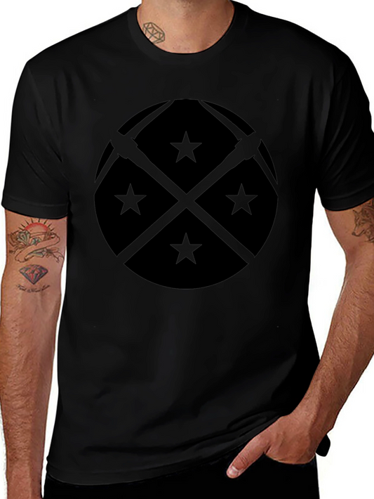 Black Denver Pickaxes & Stars Graphic T-Shirt