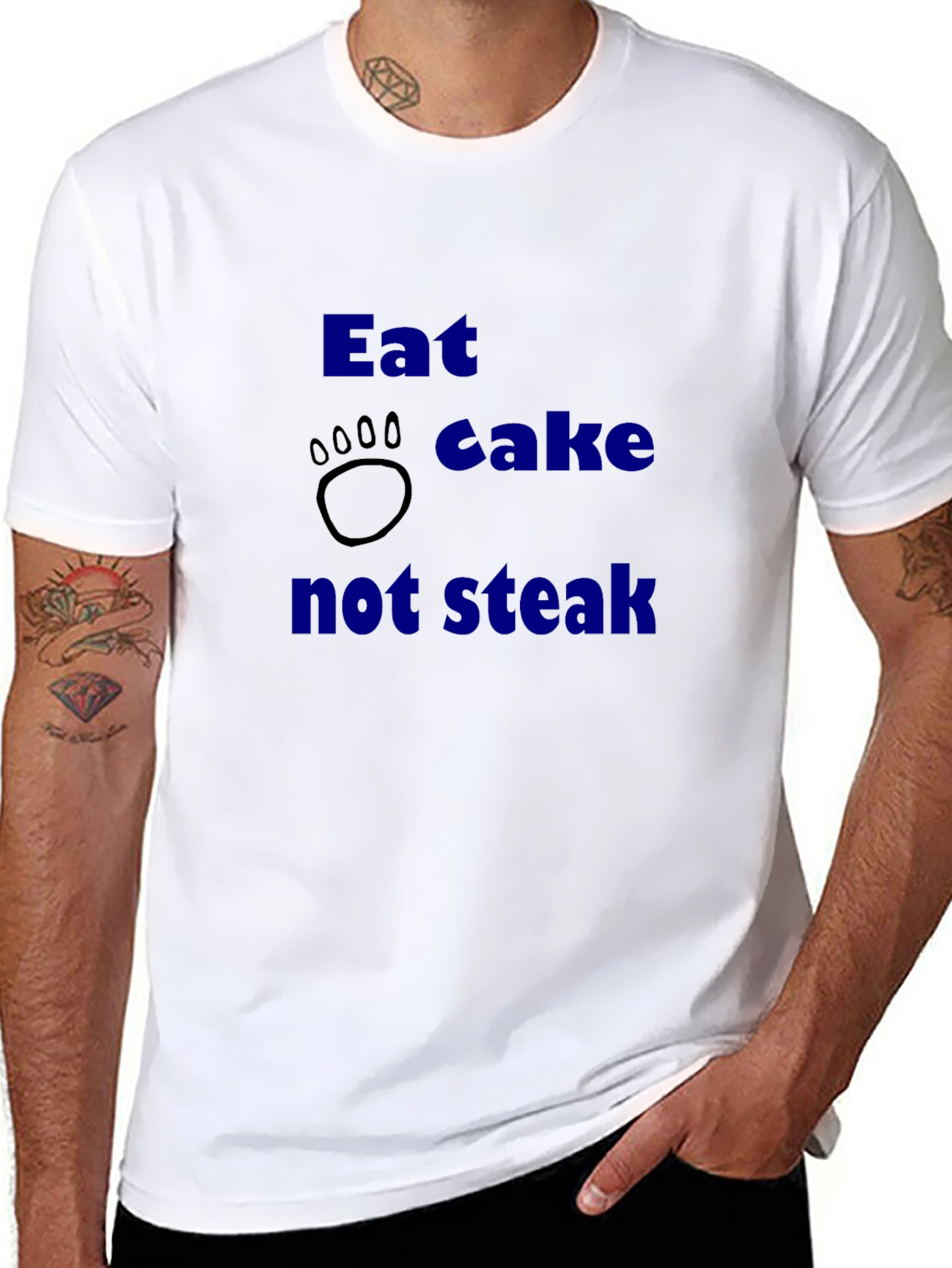 Eat Cake Not Steak Graphic Tee