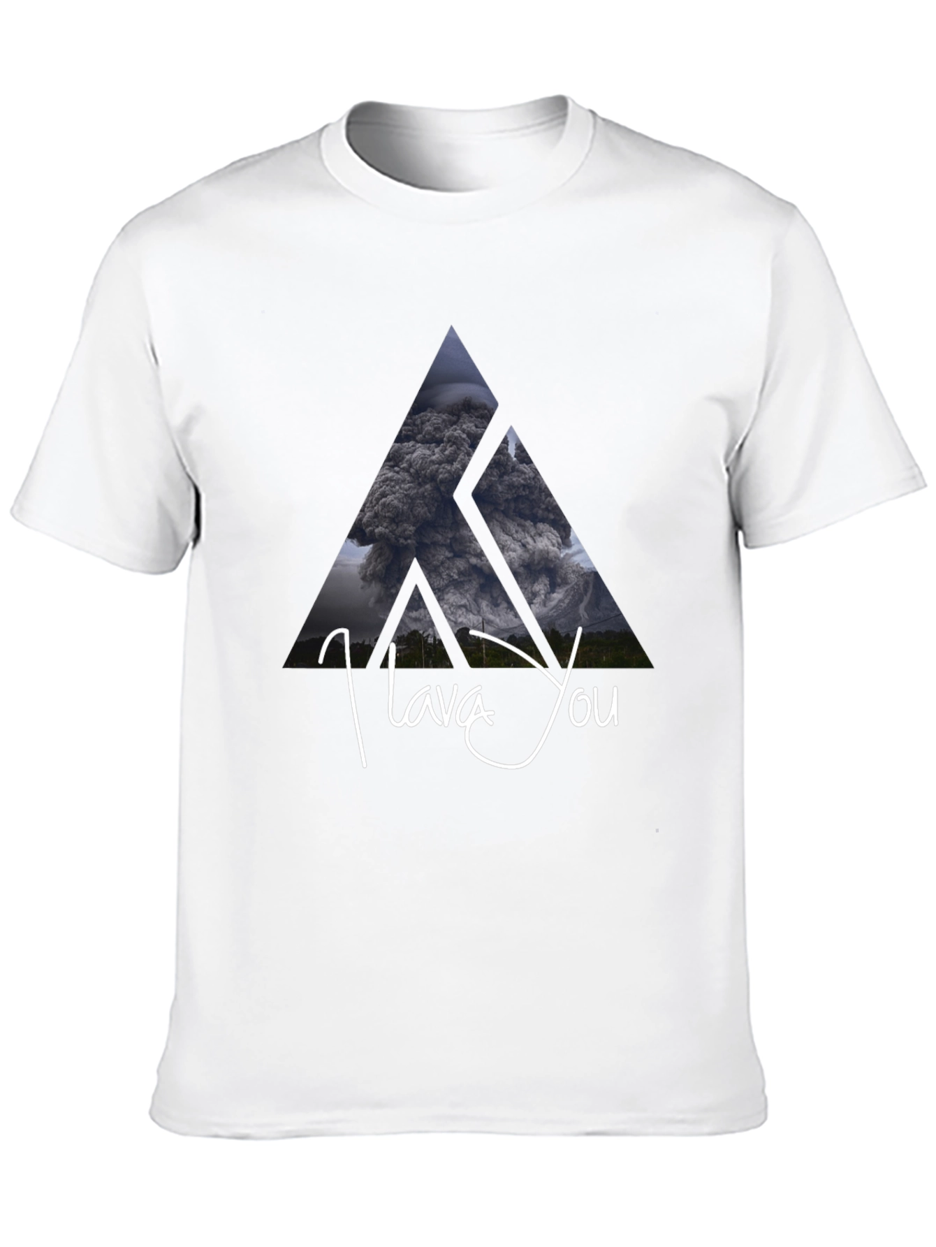 I Lava You Volcano Graphic Tee - Black