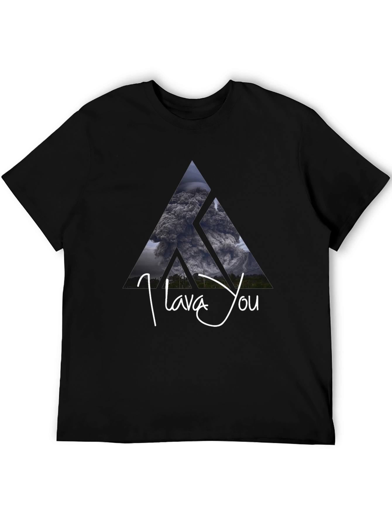 I Lava You Volcano Graphic Tee - Black