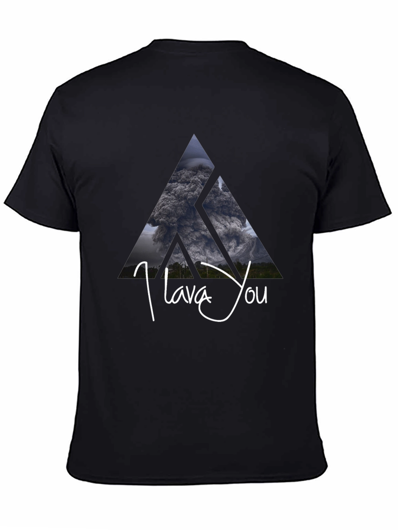 I Lava You Volcano Graphic Tee - Black