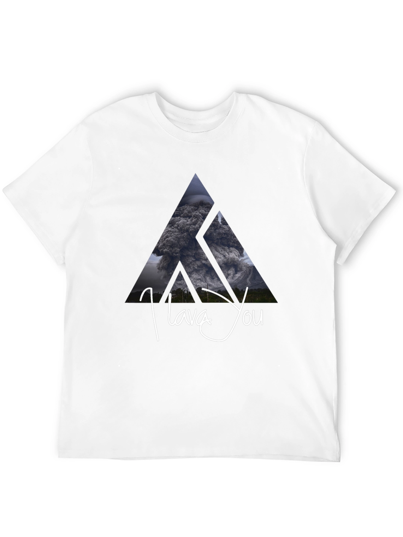 I Lava You Volcano Graphic Tee - Black