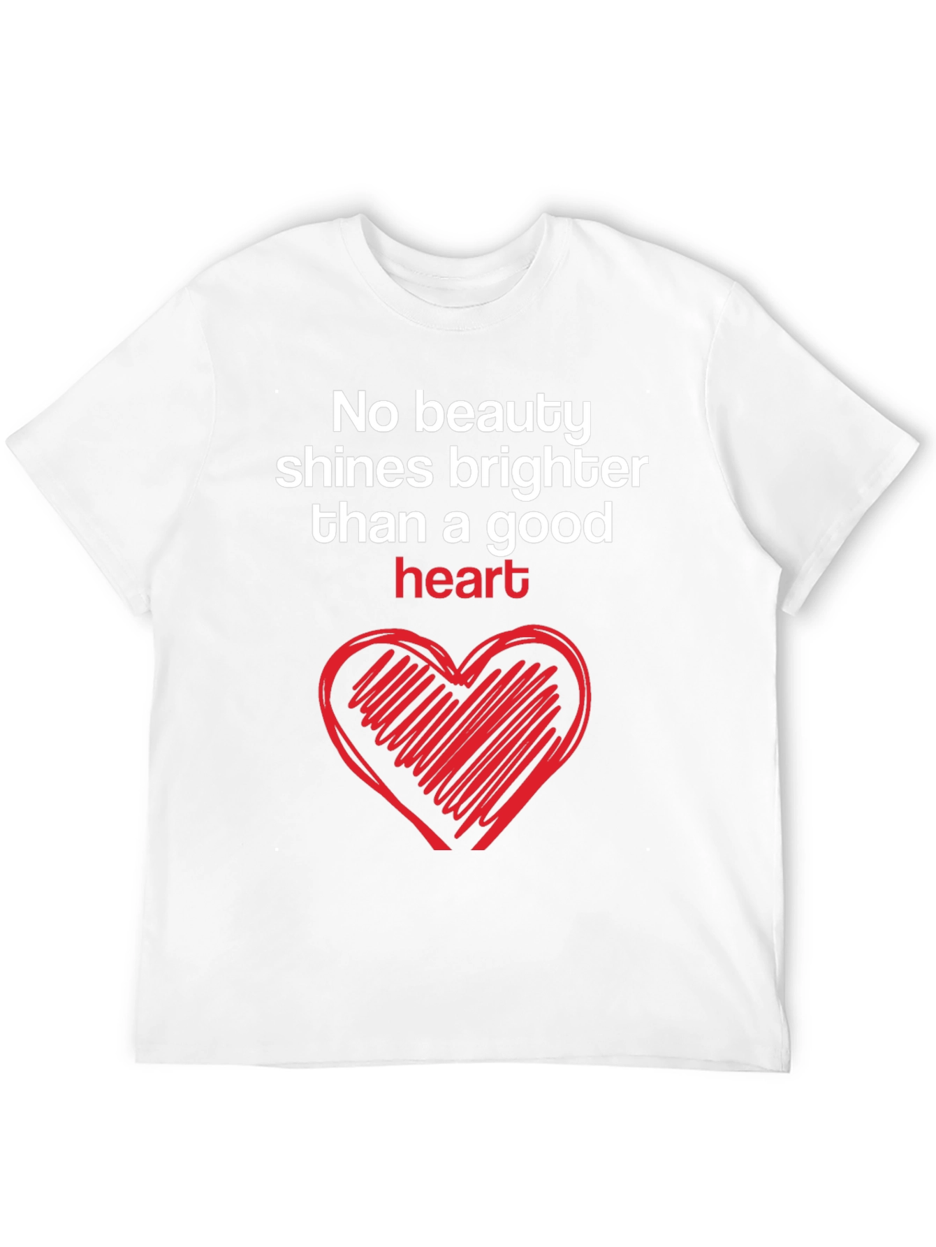 Good Heart Graphic Tee - Inspirational Black T-Shirt