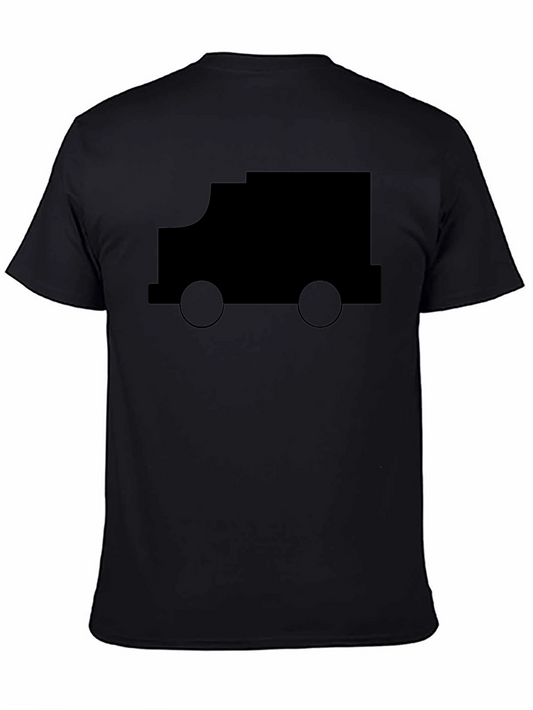 Truck Silhouette Graphic Tee - Black