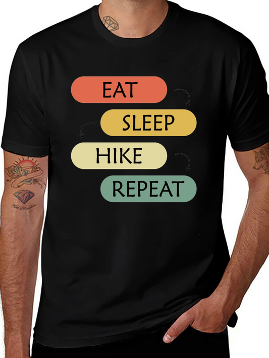 Eat Sleep Hike Repeat Graphic T-Shirt