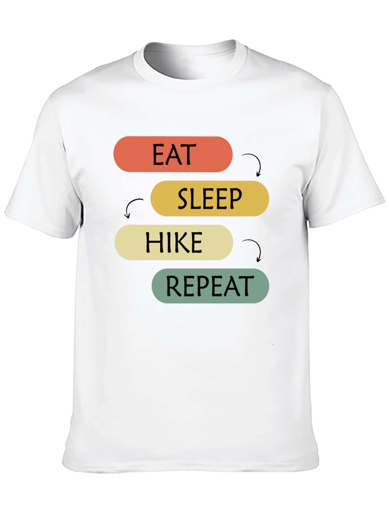 Eat Sleep Hike Repeat Graphic T-Shirt
