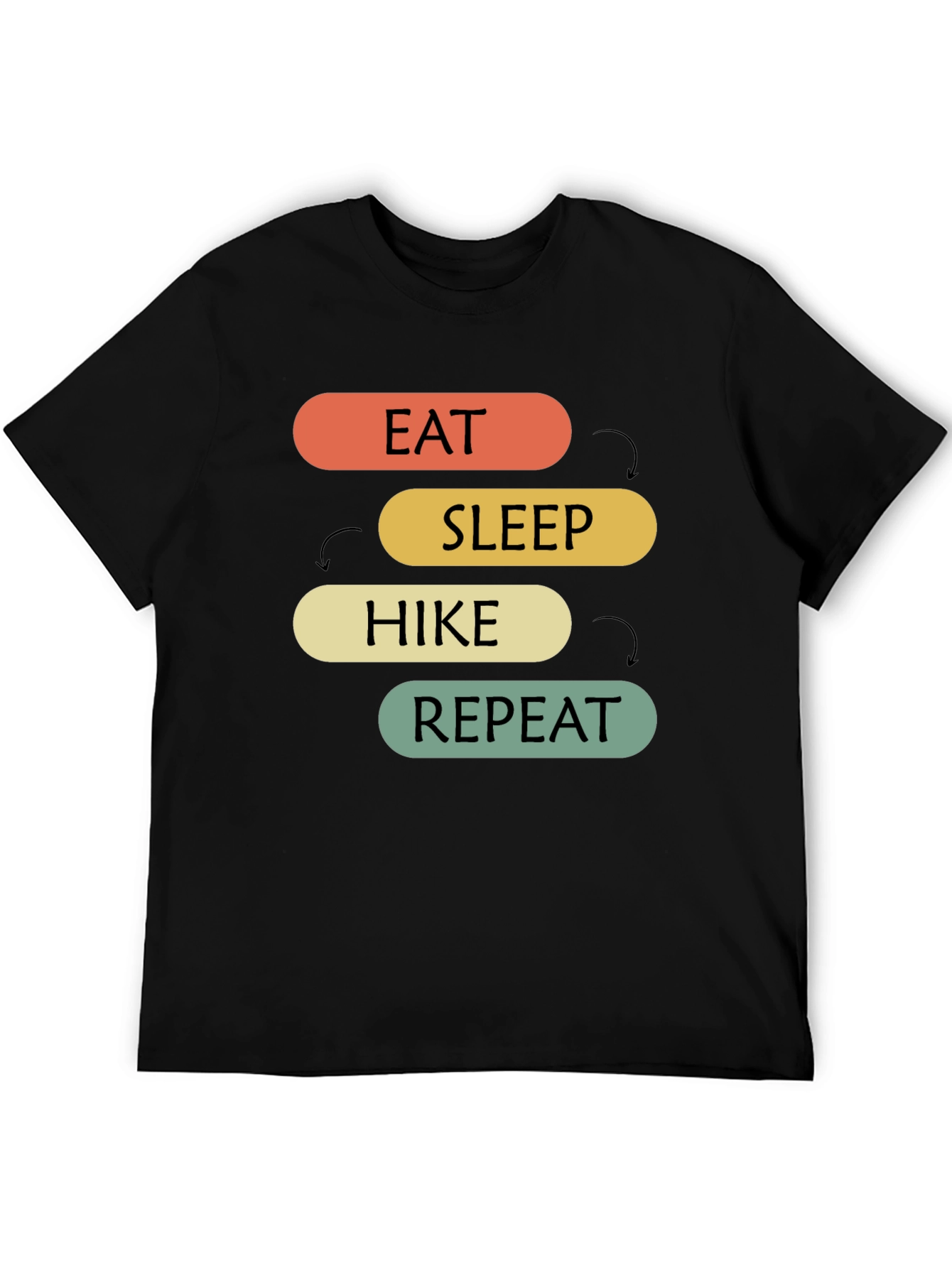 Eat Sleep Hike Repeat Graphic T-Shirt