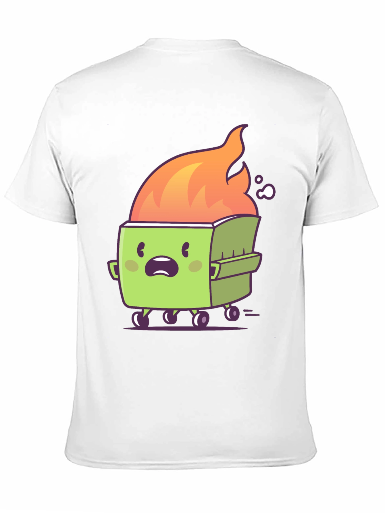 Dumpster Fire T-Shirt - Cartoon Graphic Tee