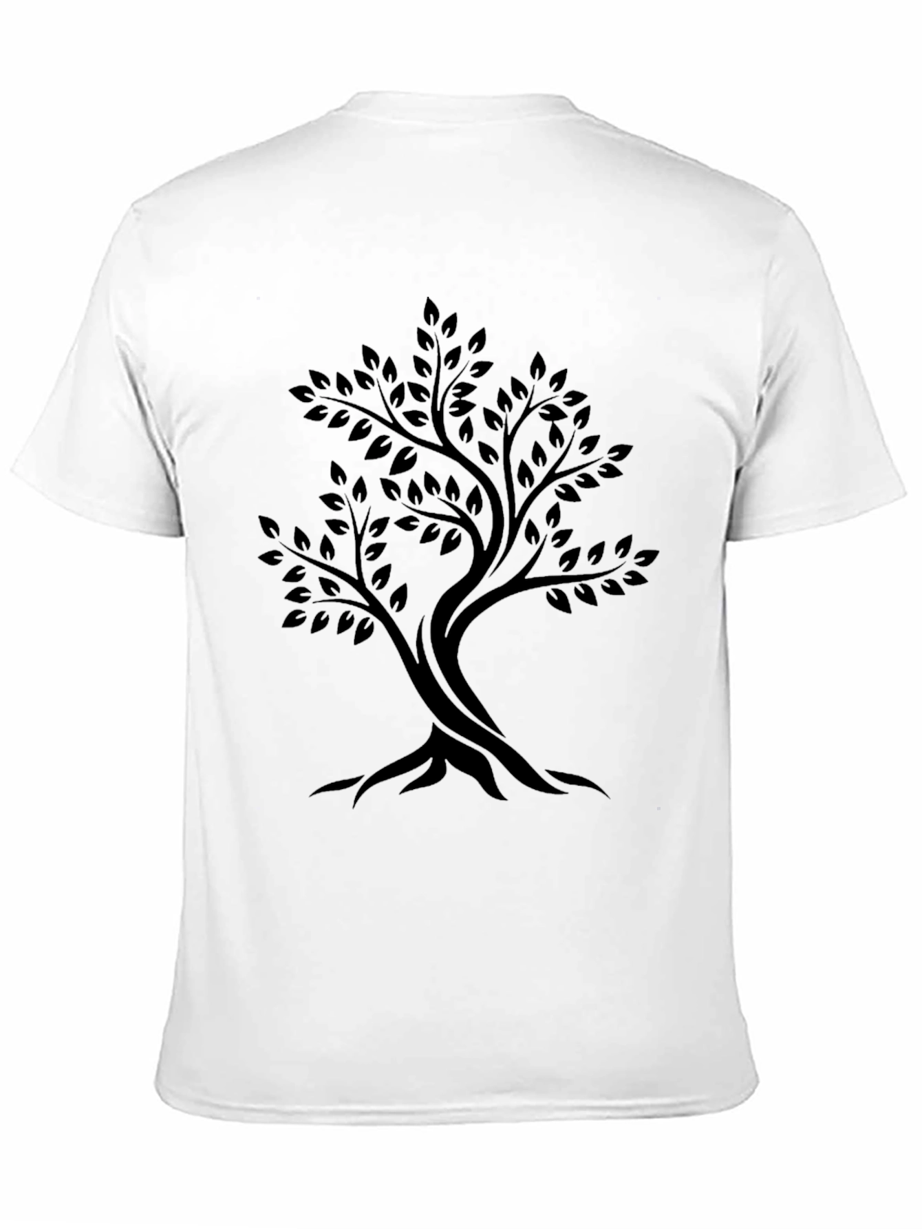 Mens Black Tree Graphic Tee - Stylish Casual Wear