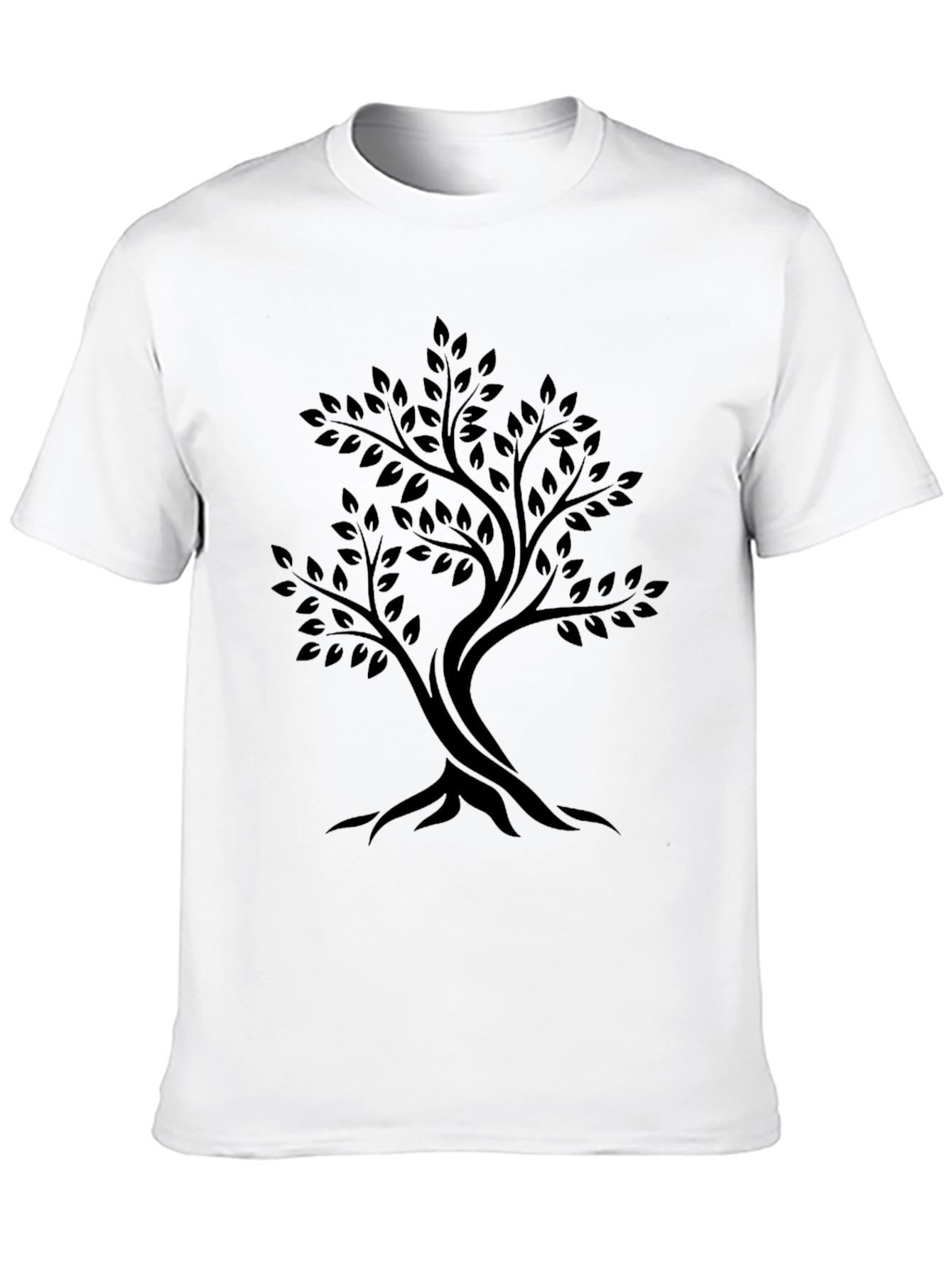 Mens Black Tree Graphic Tee - Stylish Casual Wear