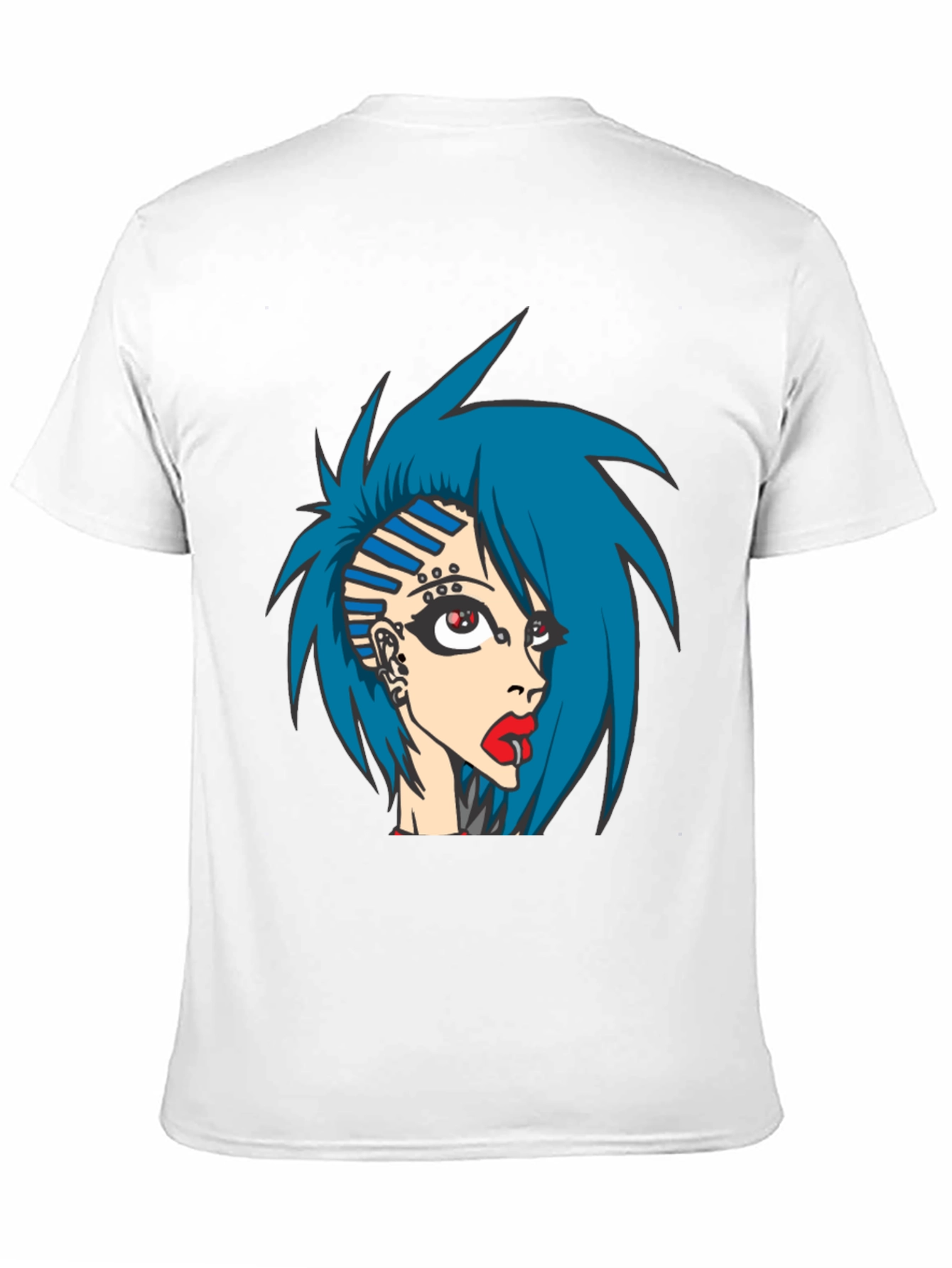 Edgy Anime Girl Graphic Tee