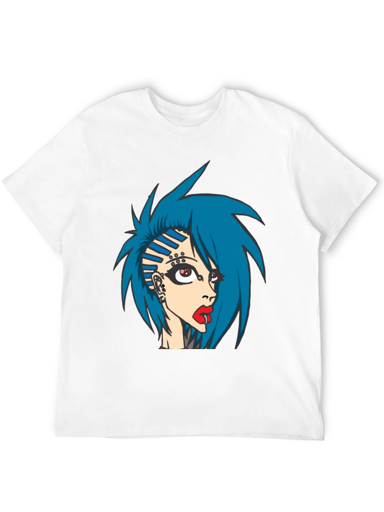 Edgy Anime Girl Graphic Tee