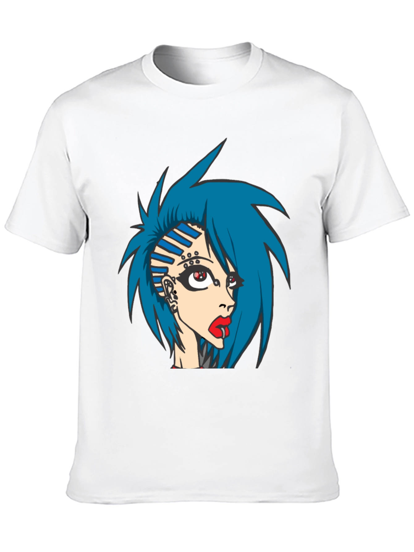 Edgy Anime Girl Graphic Tee