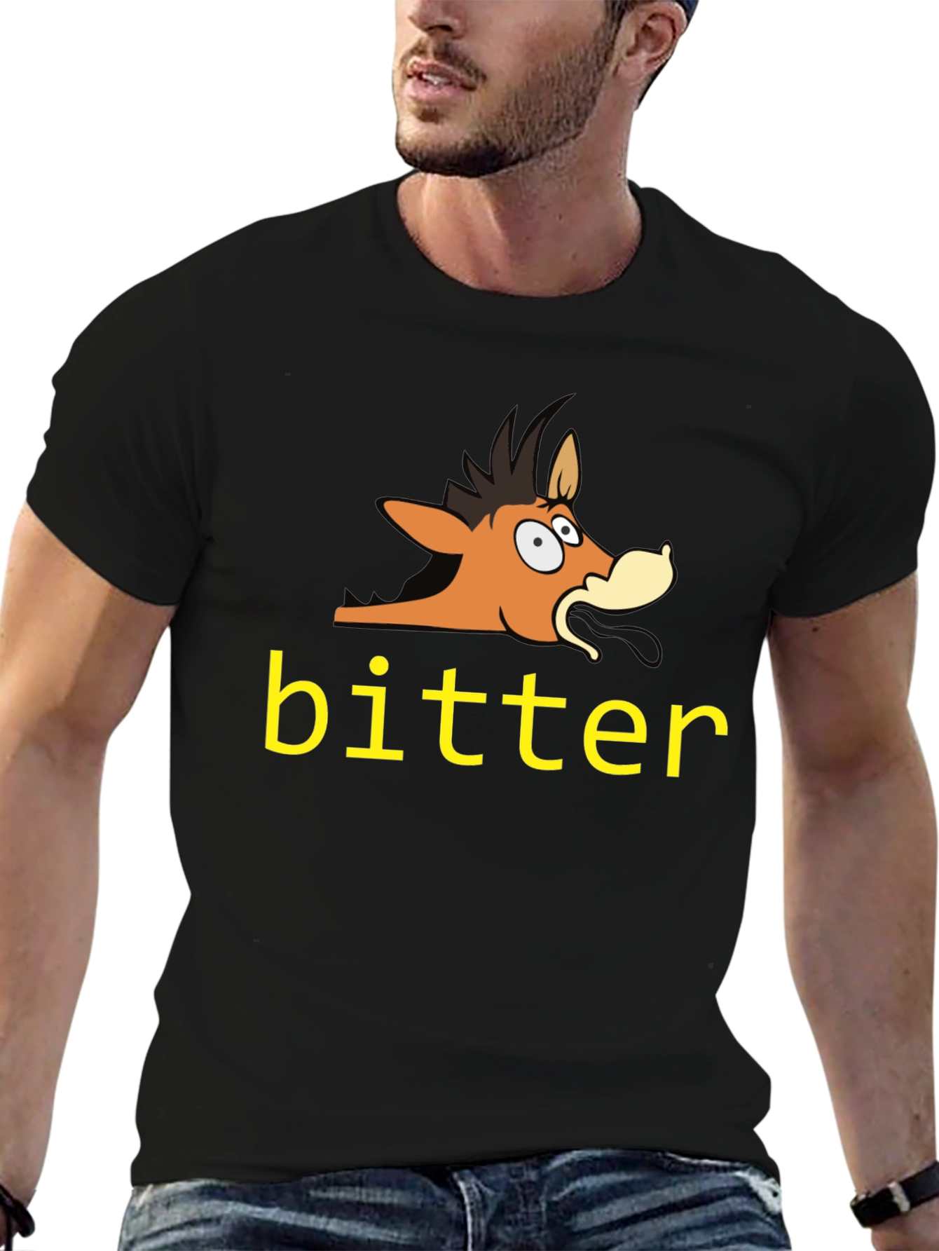 Bitter Horse Cartoon T-Shirt