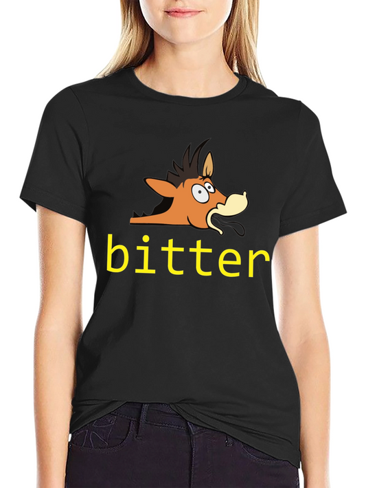 Bitter Horse Cartoon T-Shirt