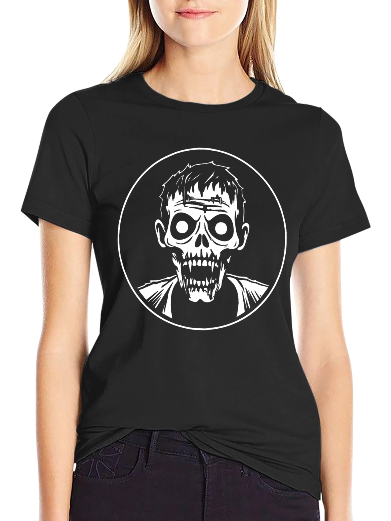 Zombie Graphic Tee - Horror Novelty T-Shirt