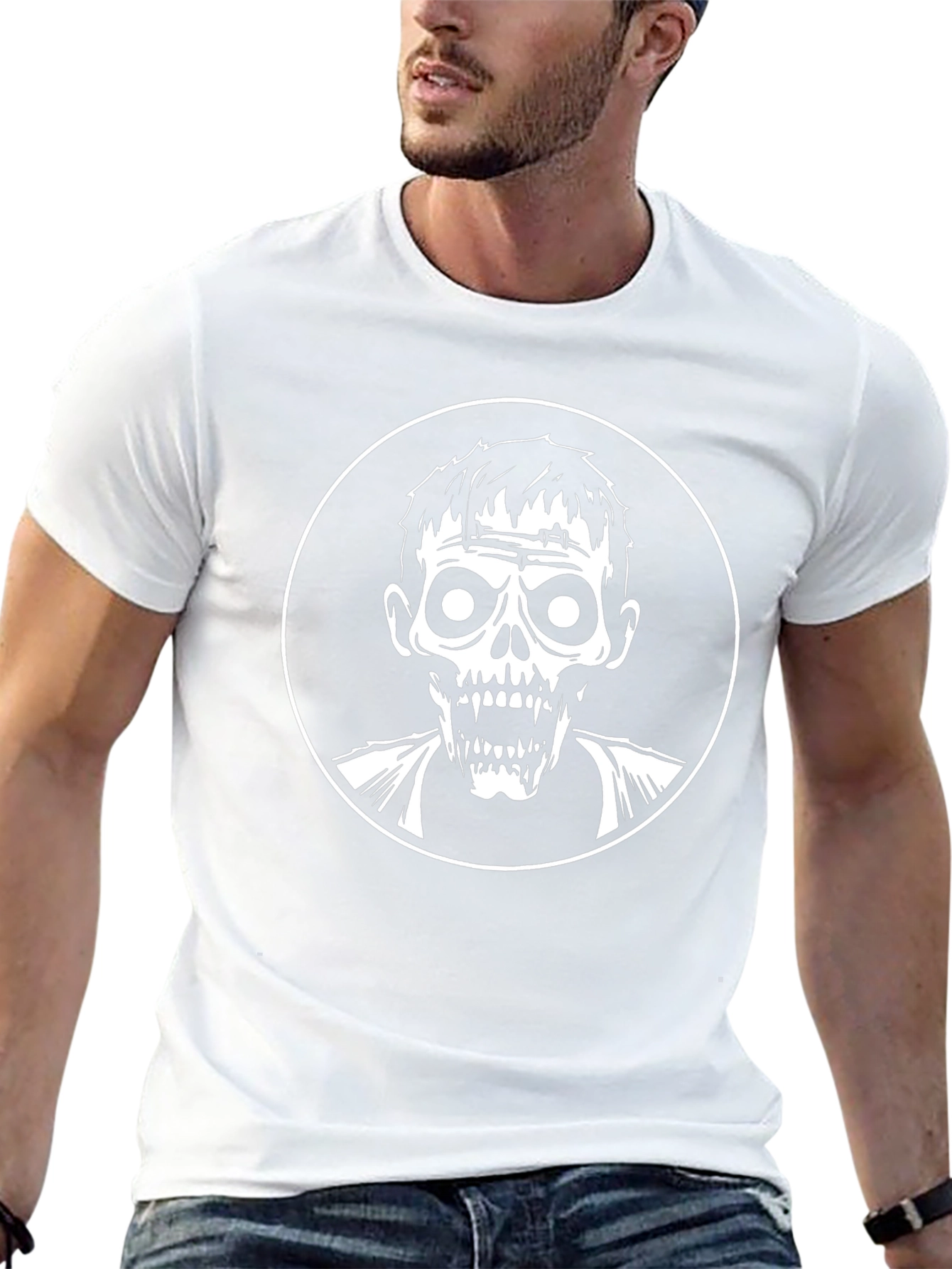 Zombie Graphic Tee - Horror Novelty T-Shirt