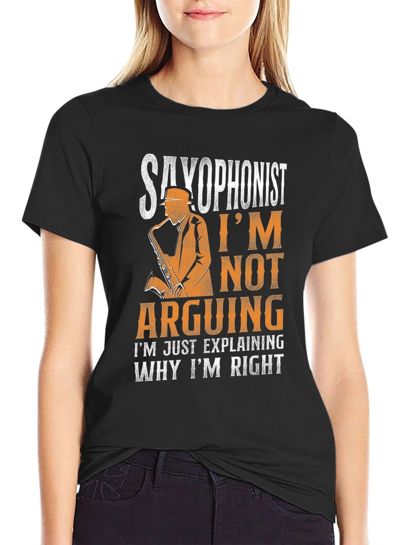 Saxophonist Arguing Funny Musician T-Shirt