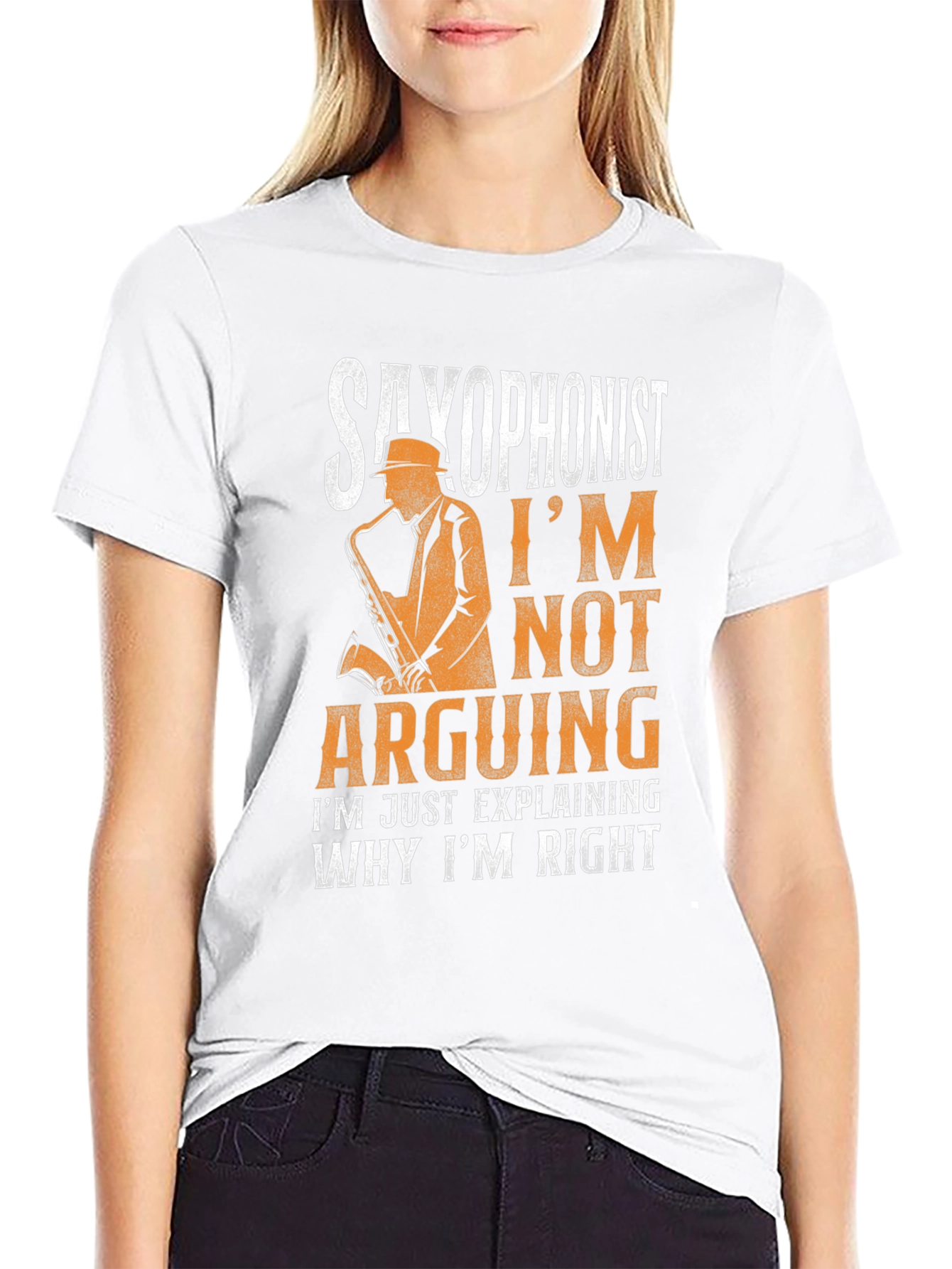 Saxophonist Arguing Funny Musician T-Shirt
