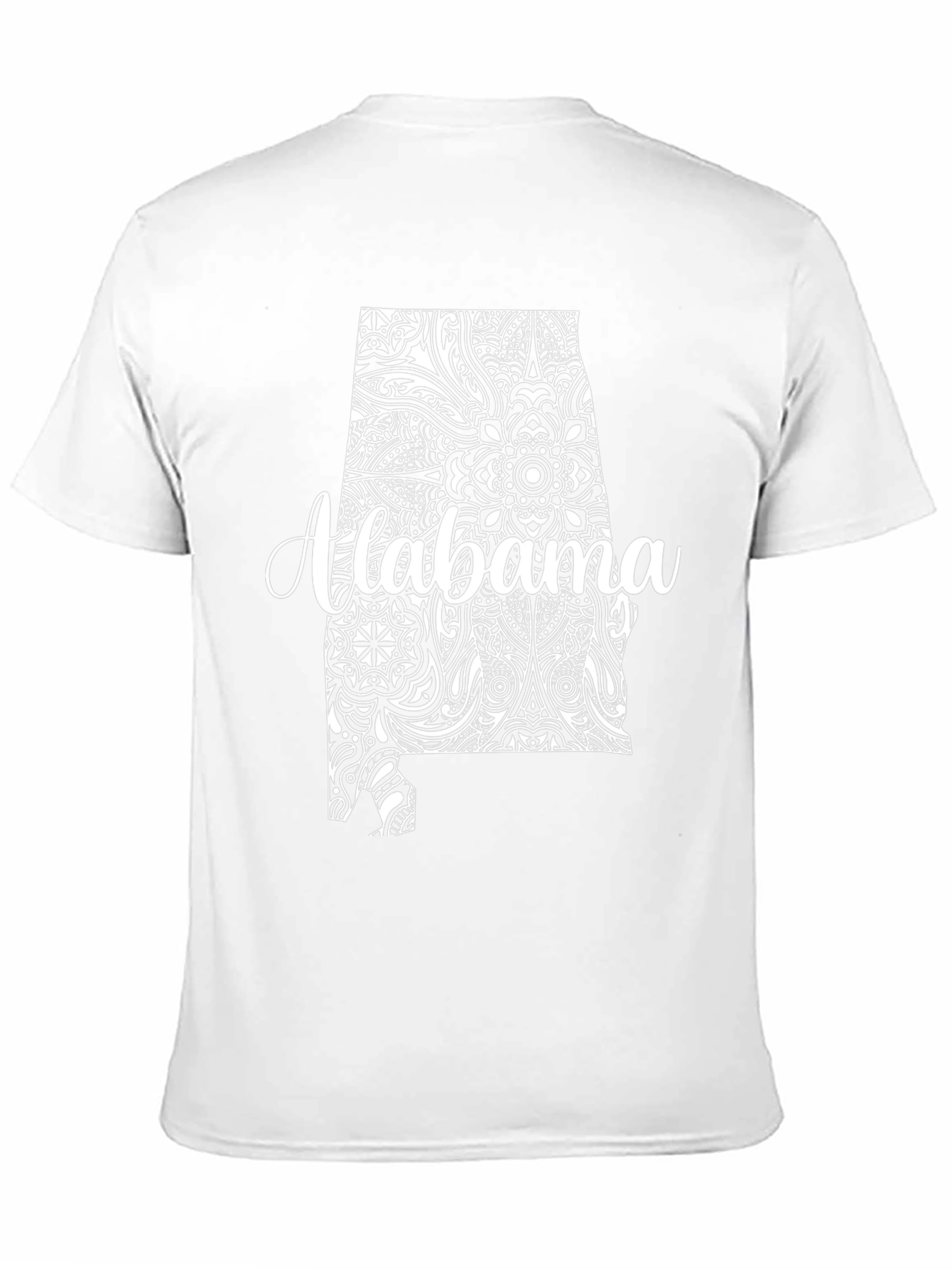 Alabama State Art T-Shirt - Black Graphic Tee
