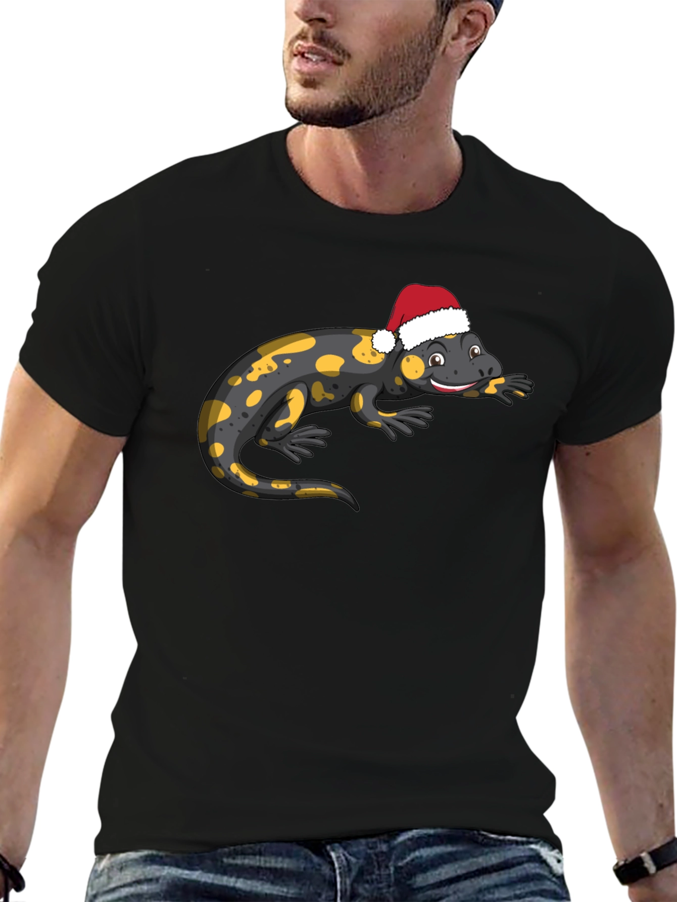 Salamander Santa Hat T-Shirt