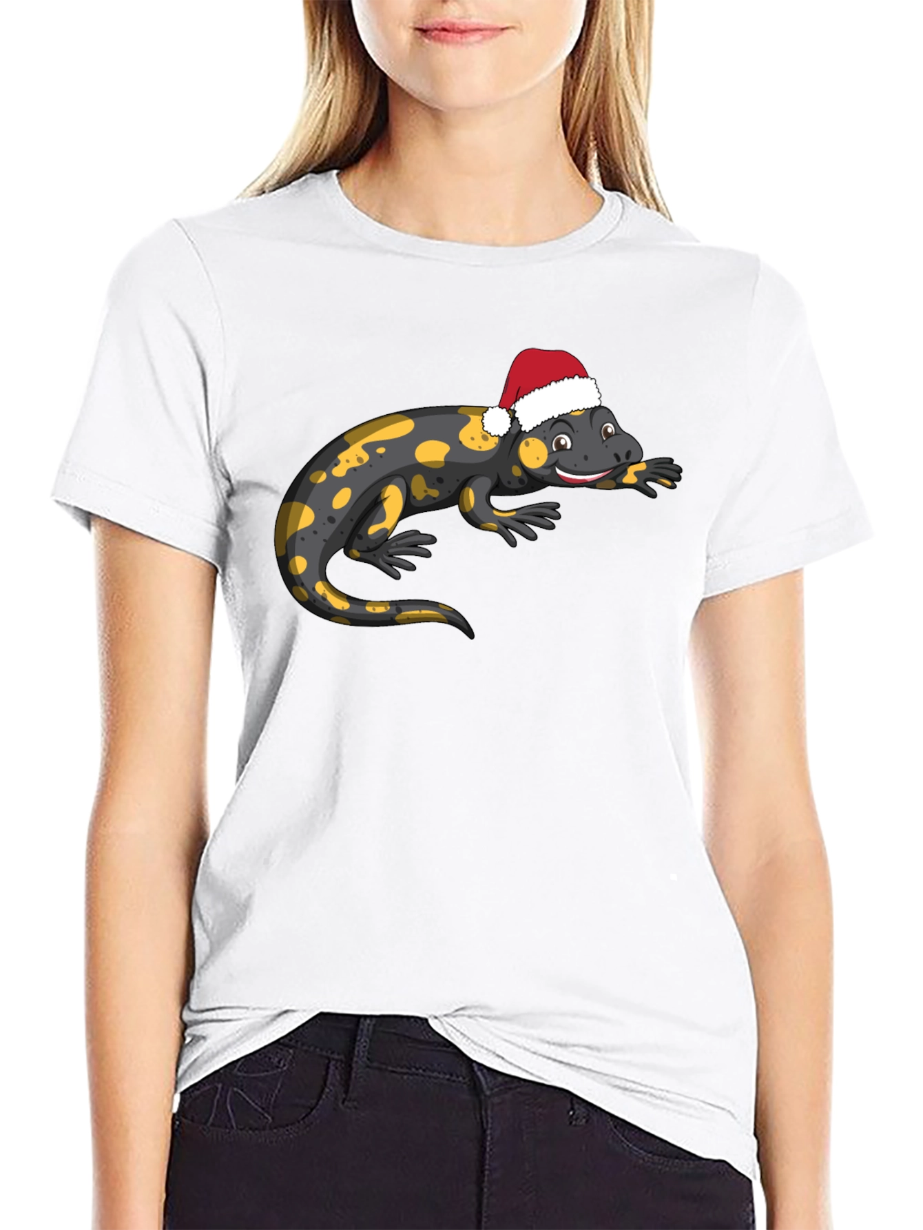Salamander Santa Hat T-Shirt