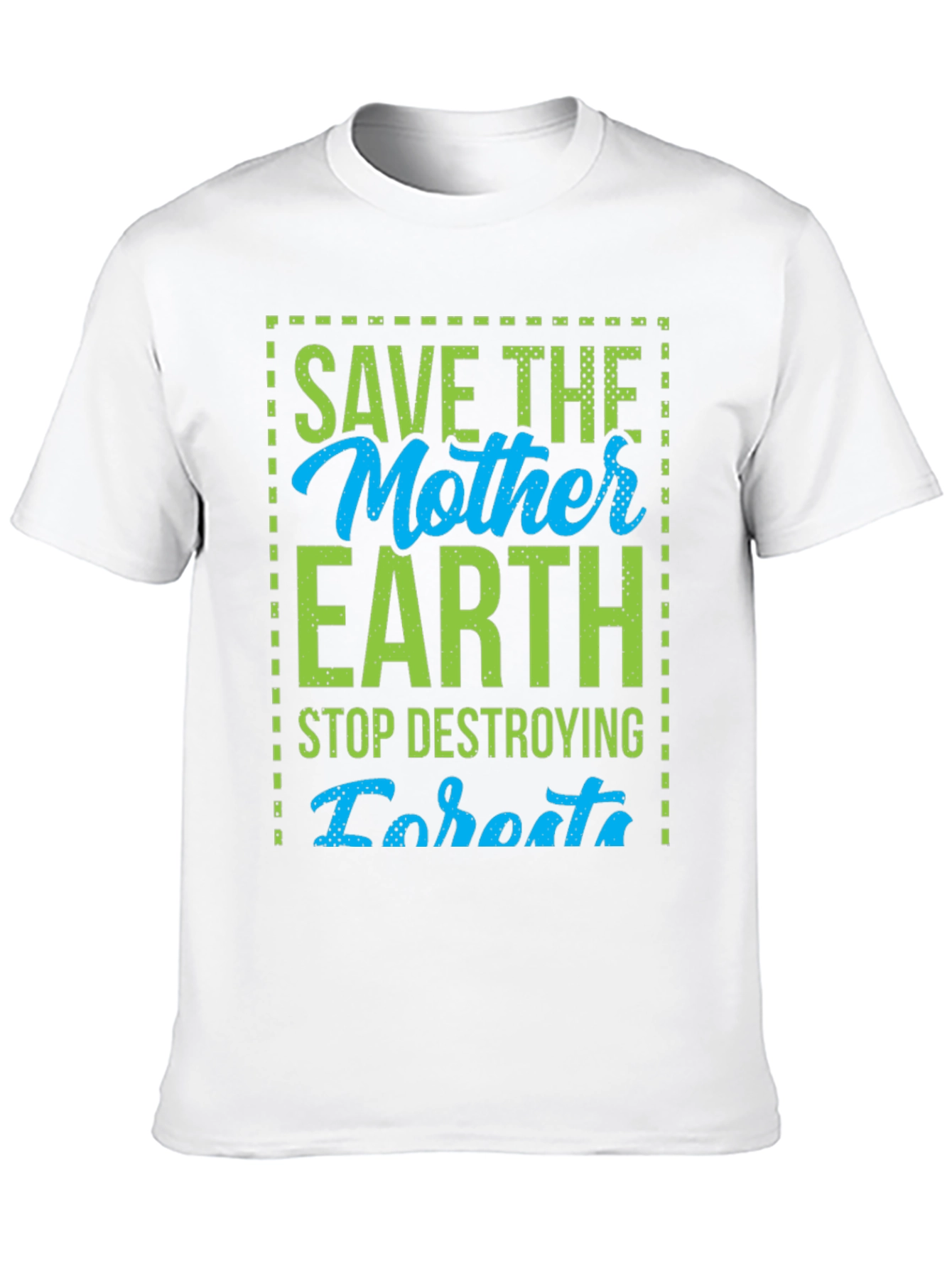 Save the Mother Earth Graphic Tee - Black