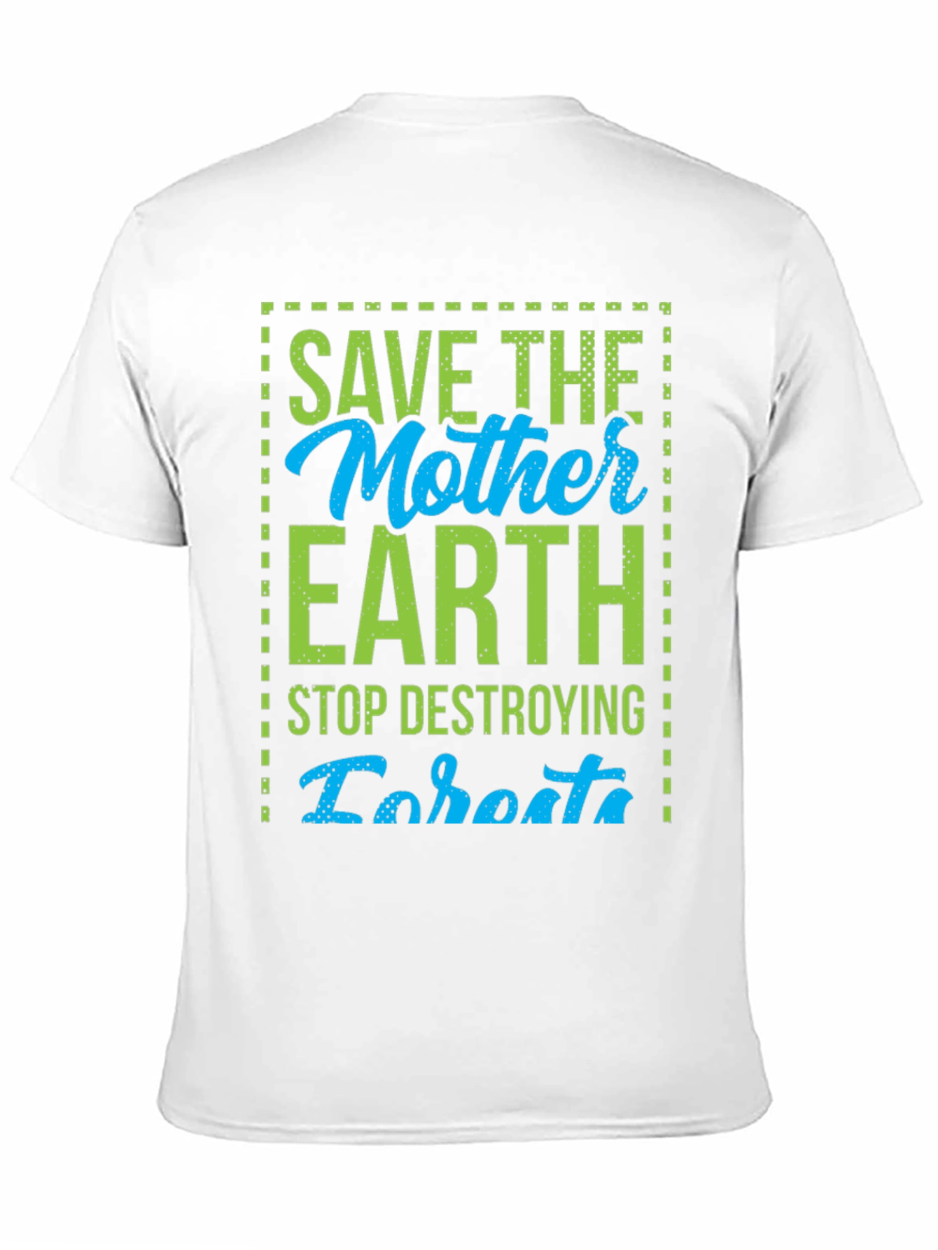 Save the Mother Earth Graphic Tee - Black