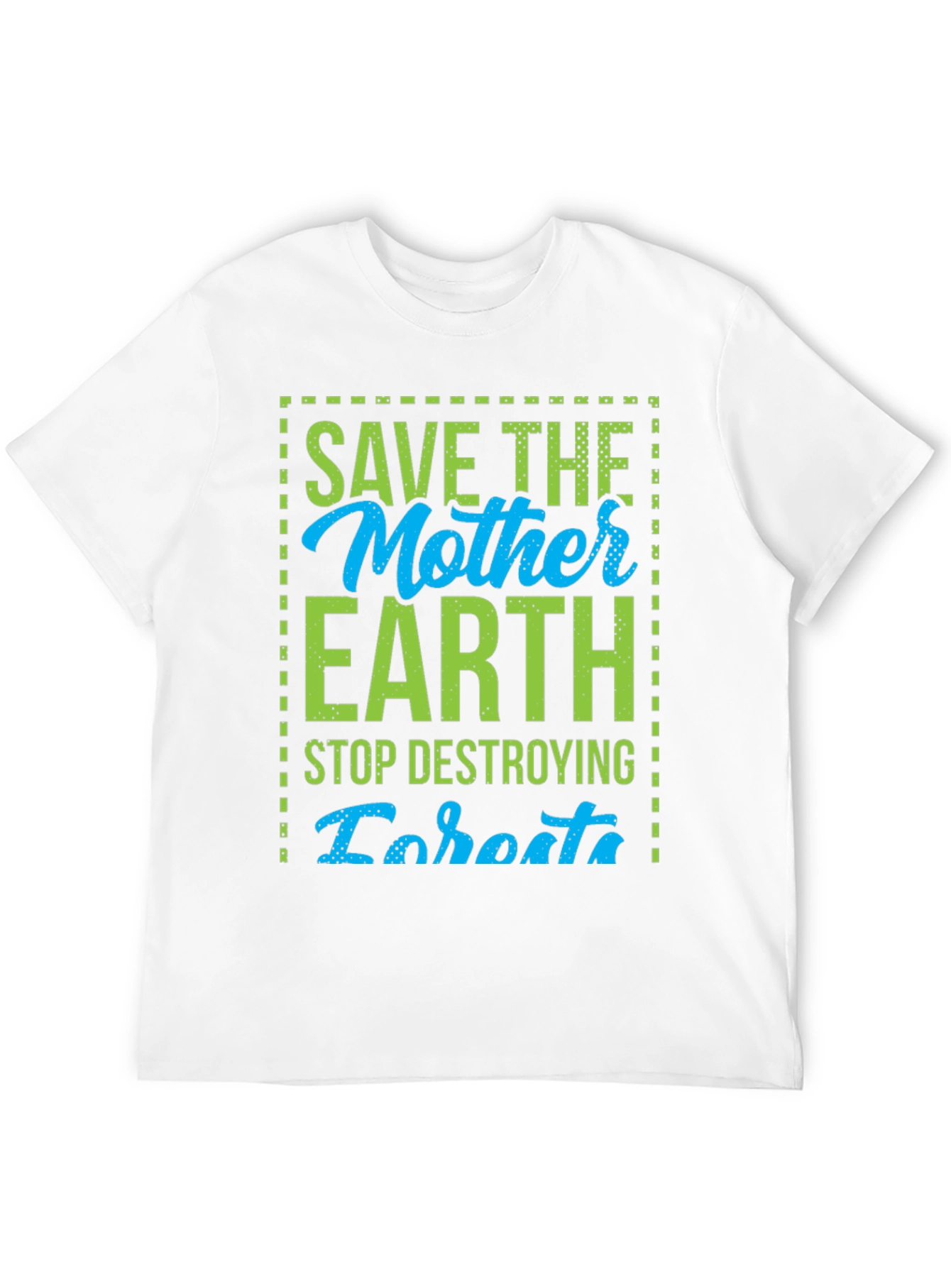 Save the Mother Earth Graphic Tee - Black