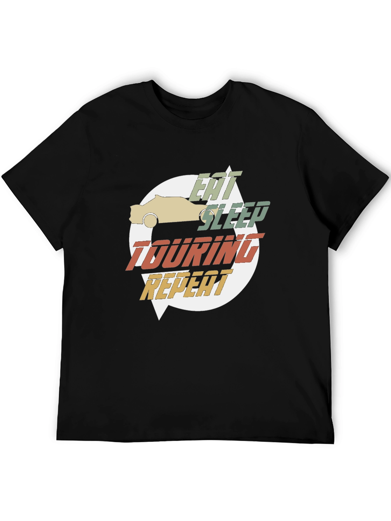 Eat Sleep Touring Repeat Graphic Tee