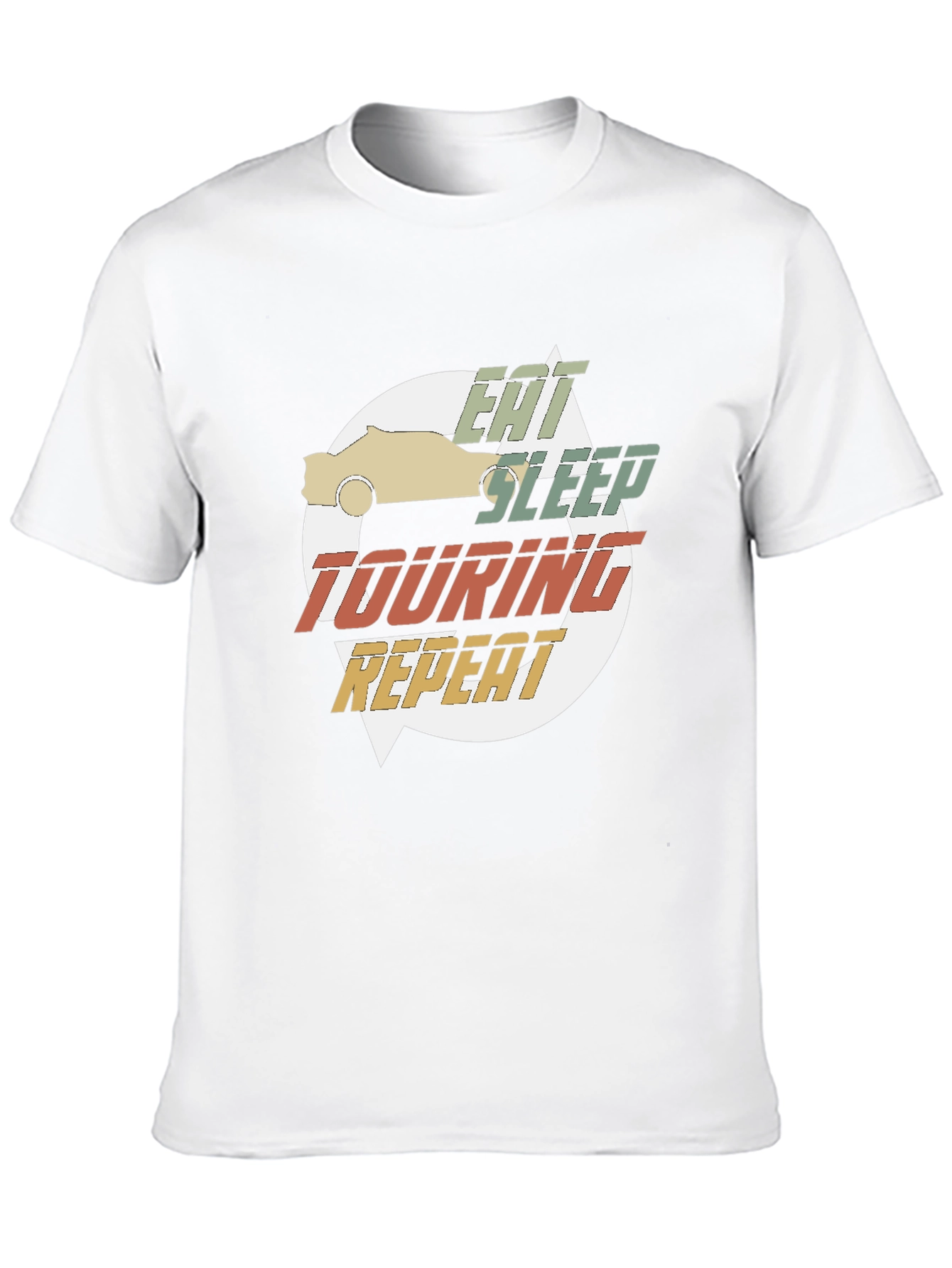 Eat Sleep Touring Repeat Graphic Tee