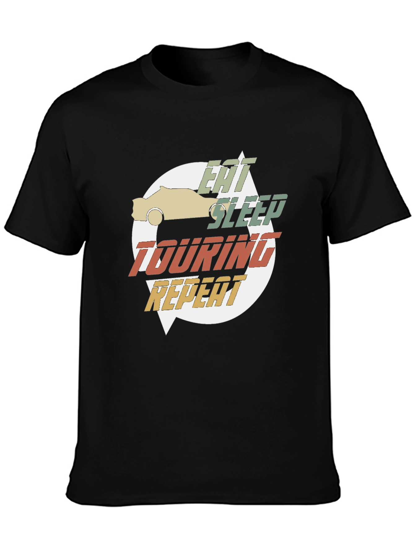 Eat Sleep Touring Repeat Graphic Tee