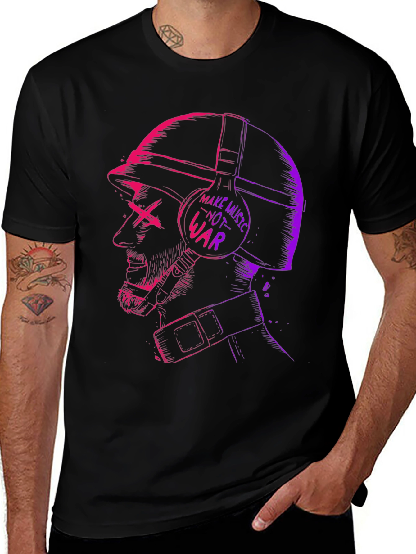 Make Music Not War Graphic Tee