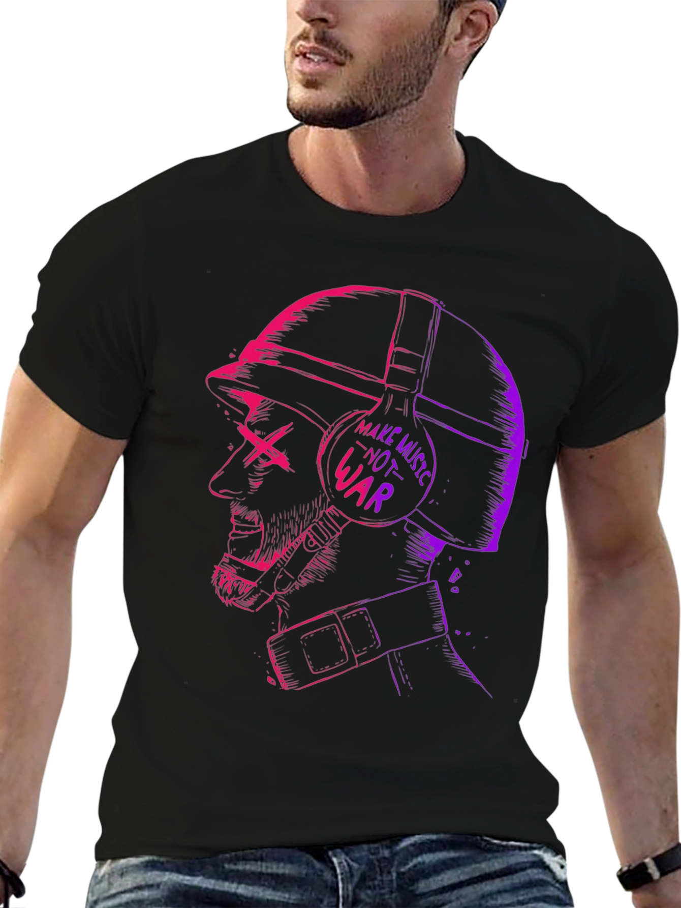Make Music Not War Graphic Tee
