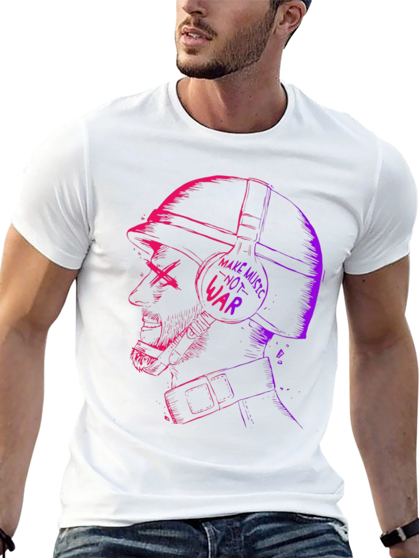 Make Music Not War Graphic Tee