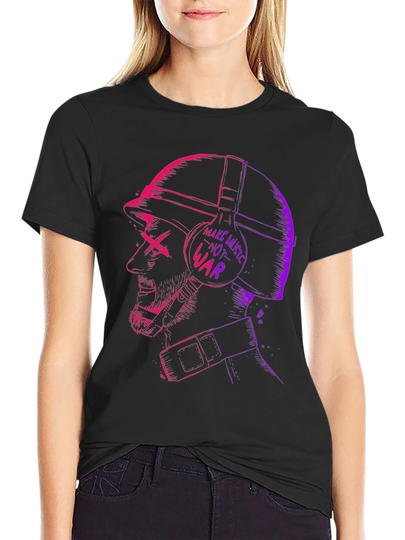 Make Music Not War Graphic Tee